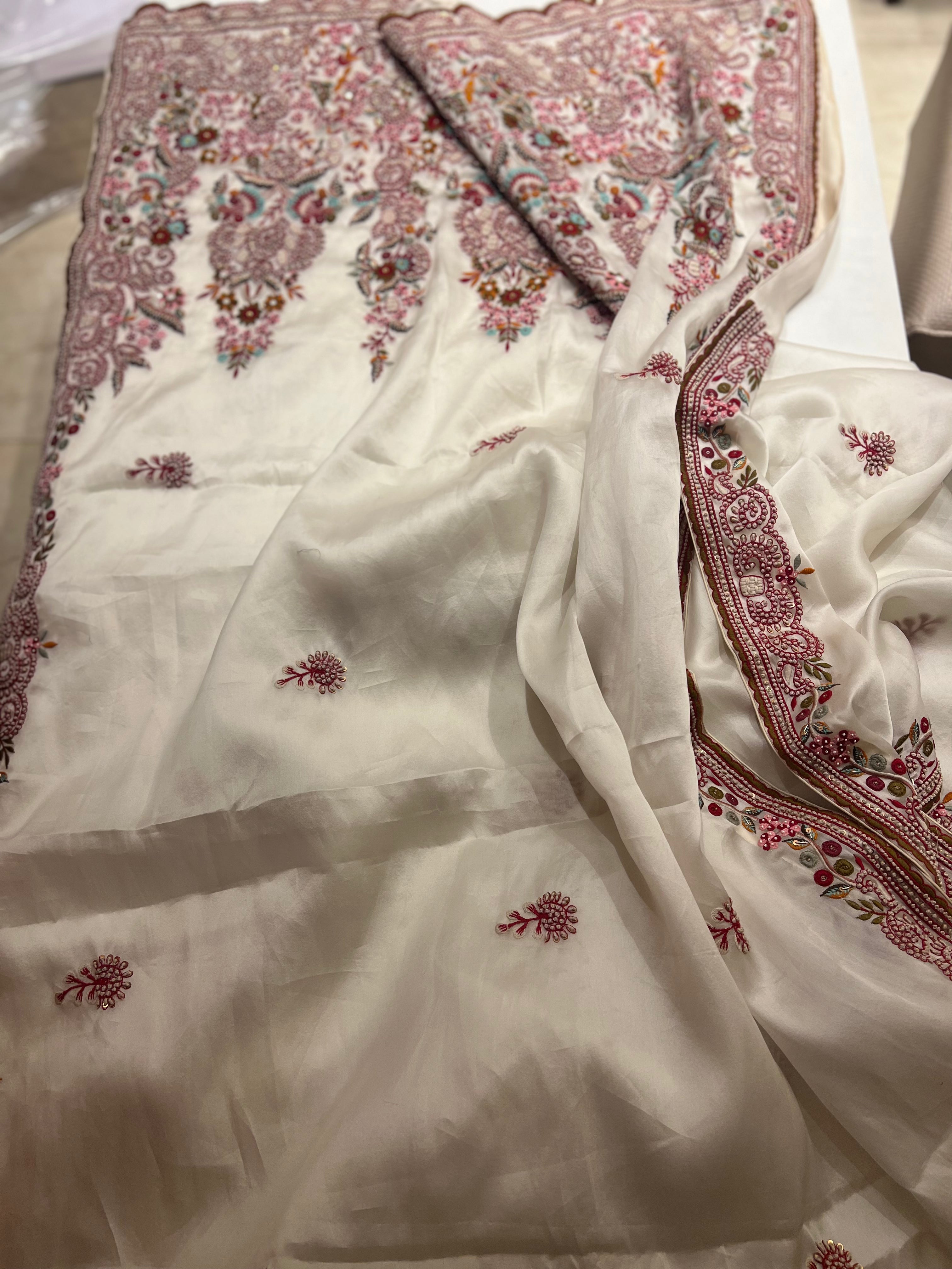 Silk organza pure saree