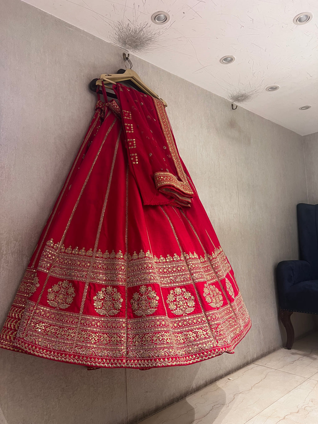 Red Bridal Lehenga