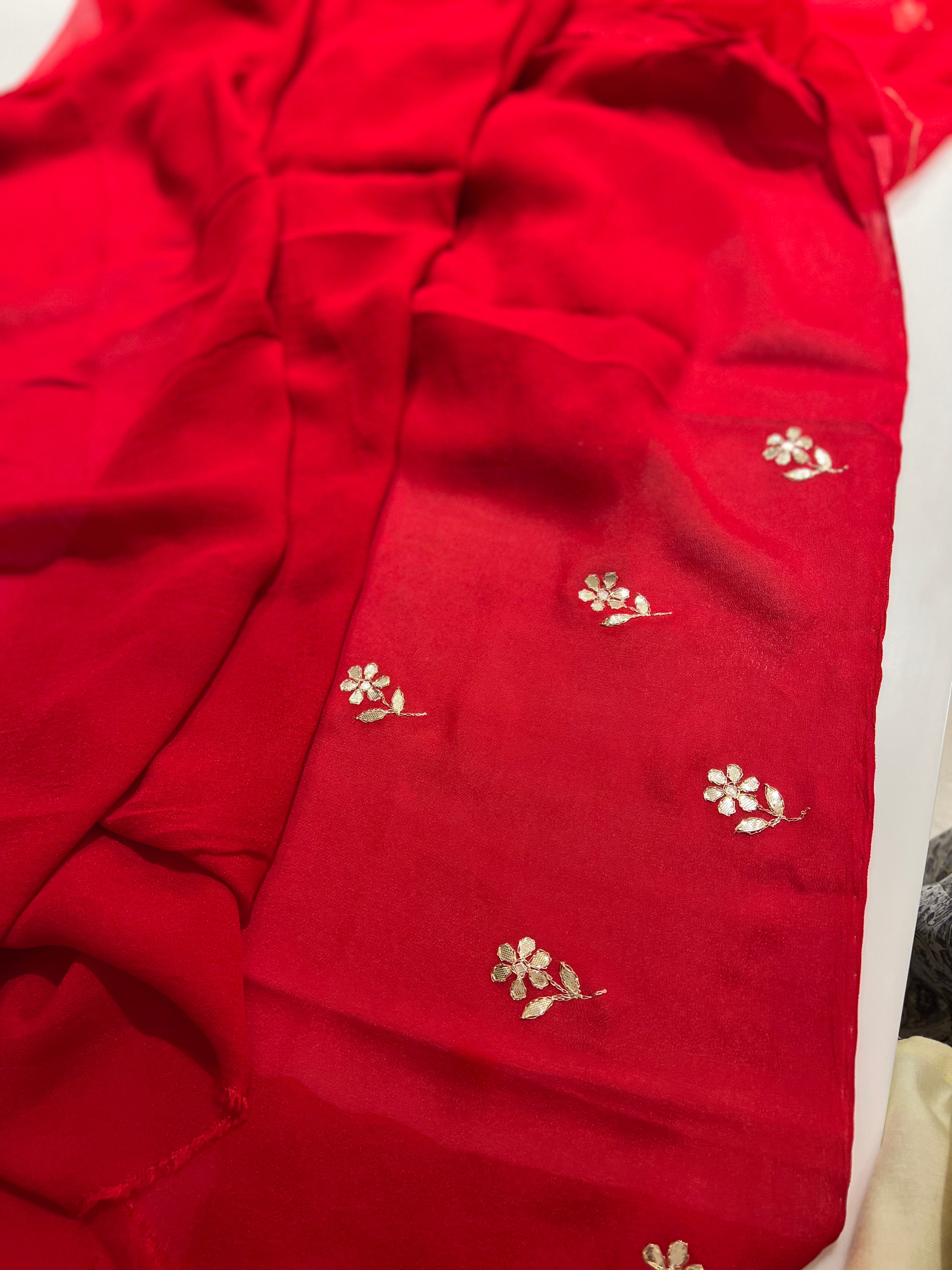 Karwachauth Red Saree