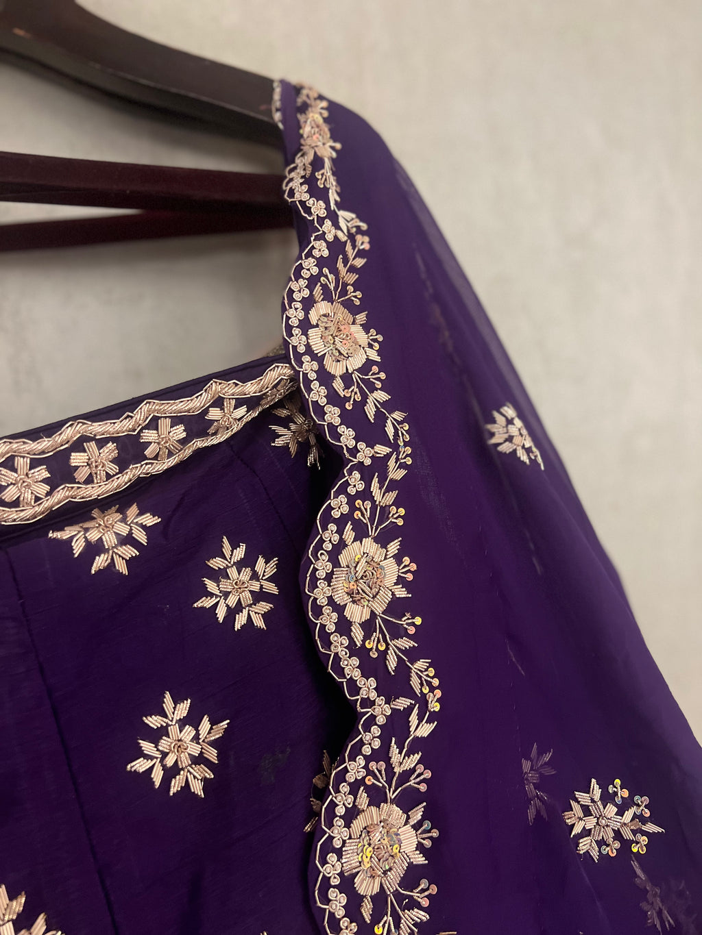 Raw silk Lehenga set