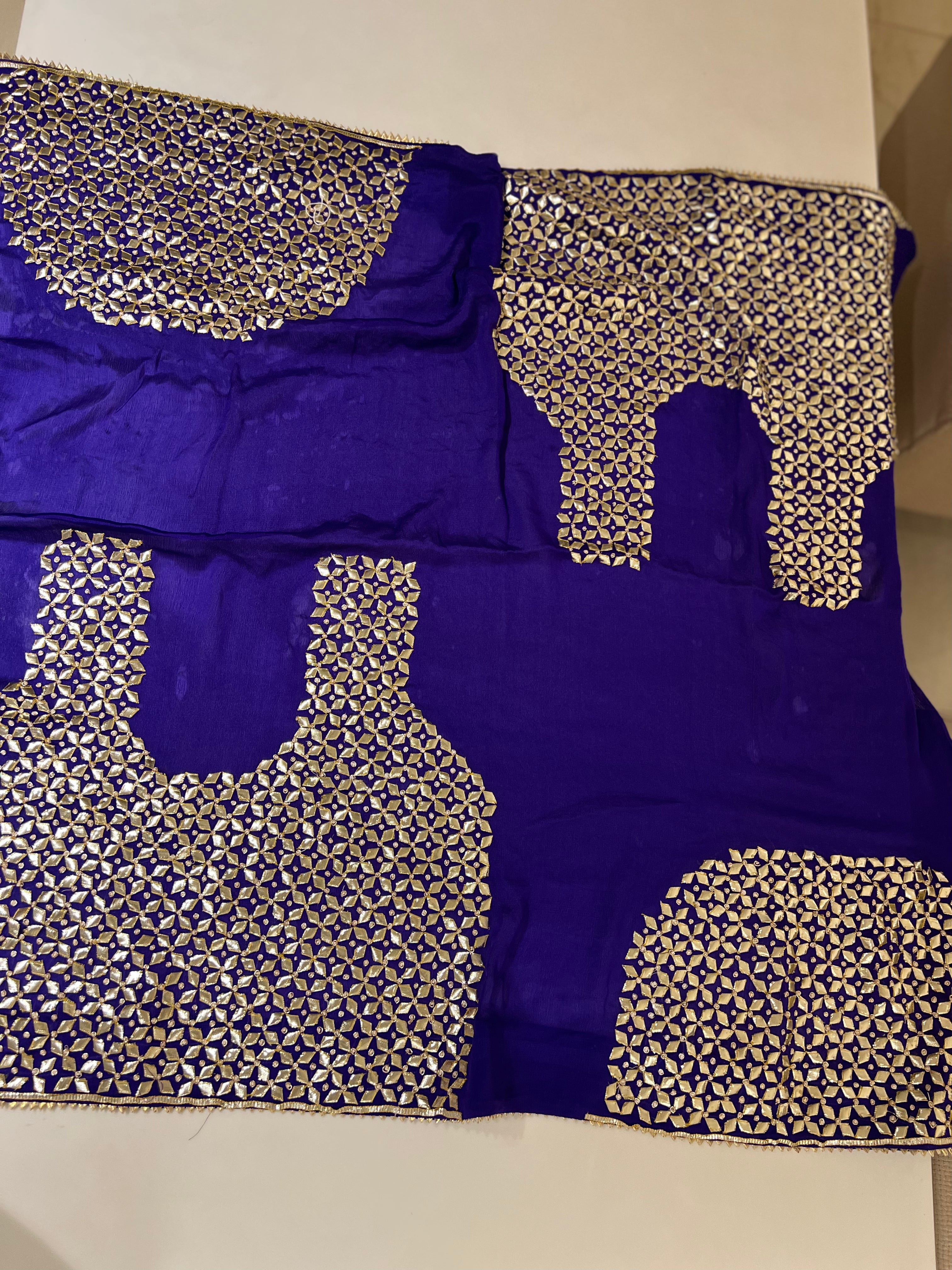 Lehriya katcha patti lehenga set