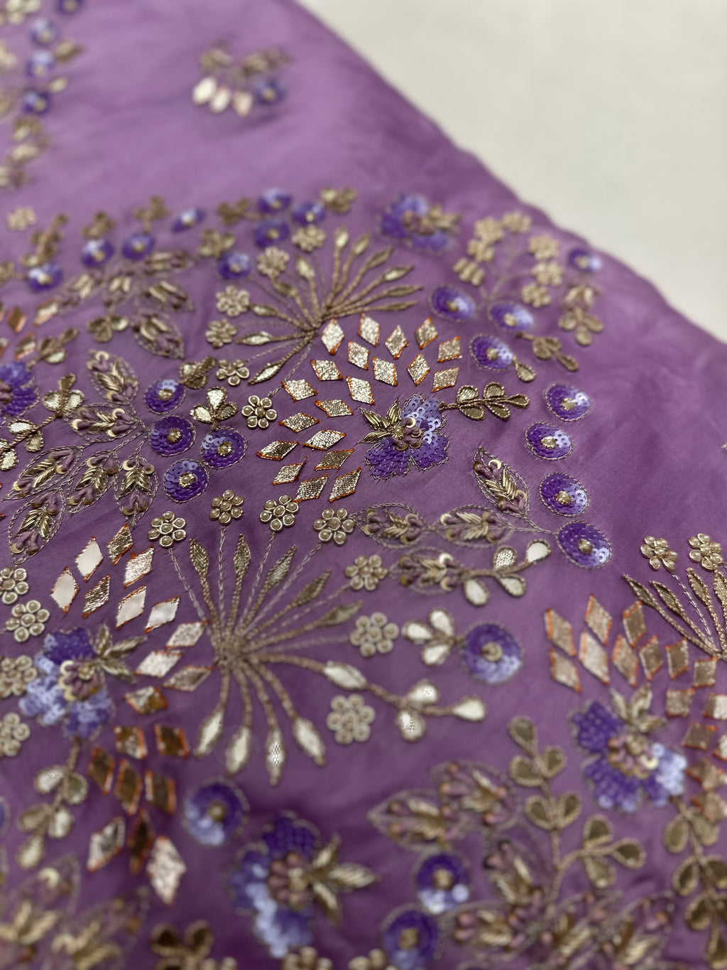 Lavender Silk organza