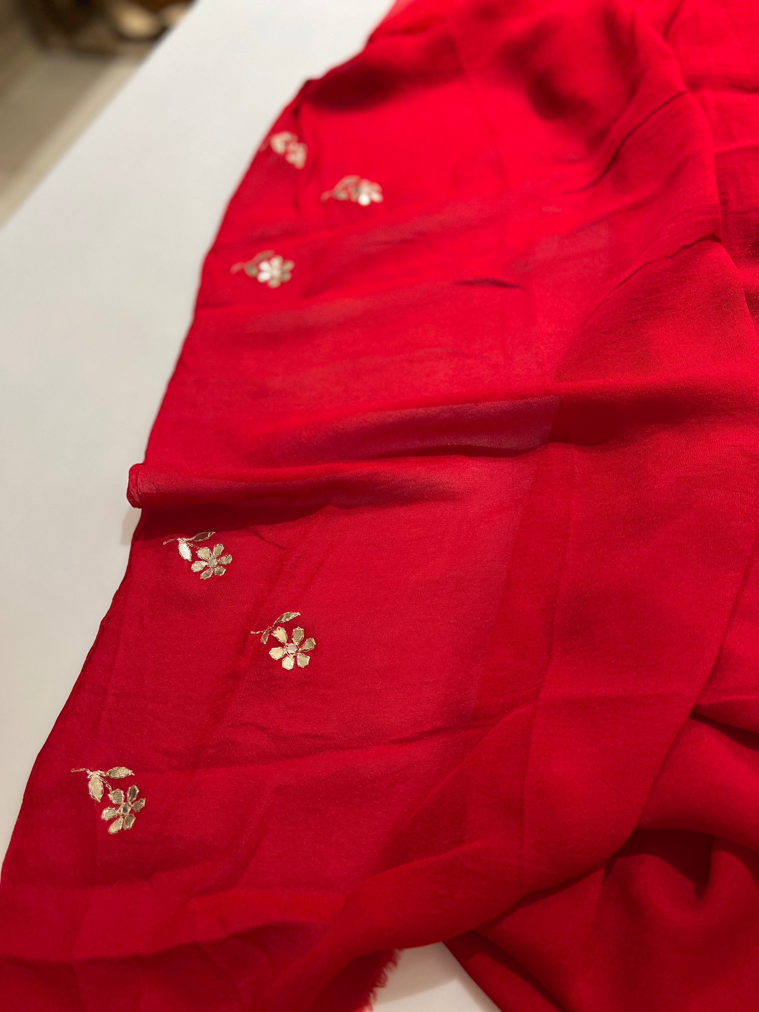 Karwachauth Red Saree