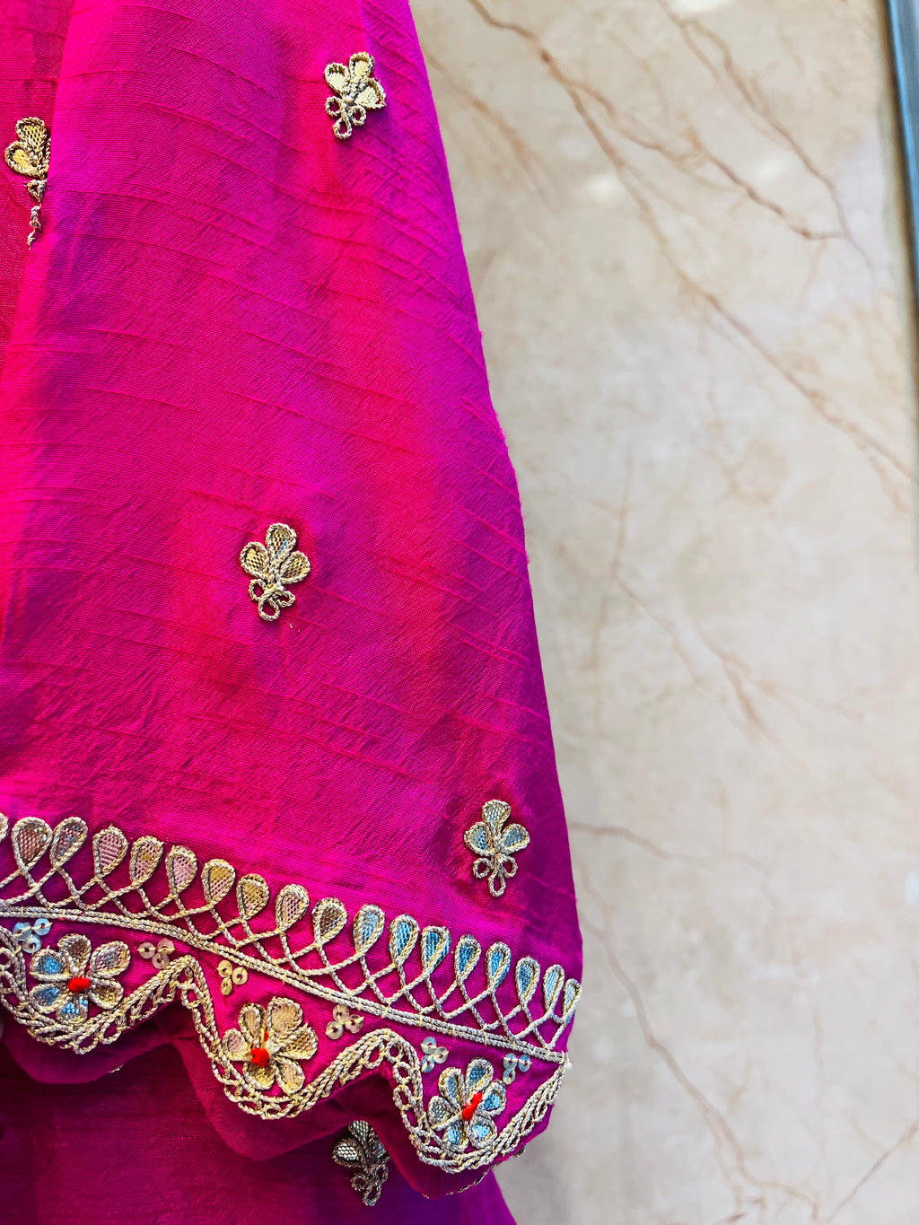 Hot Pink Gotapatti sharara