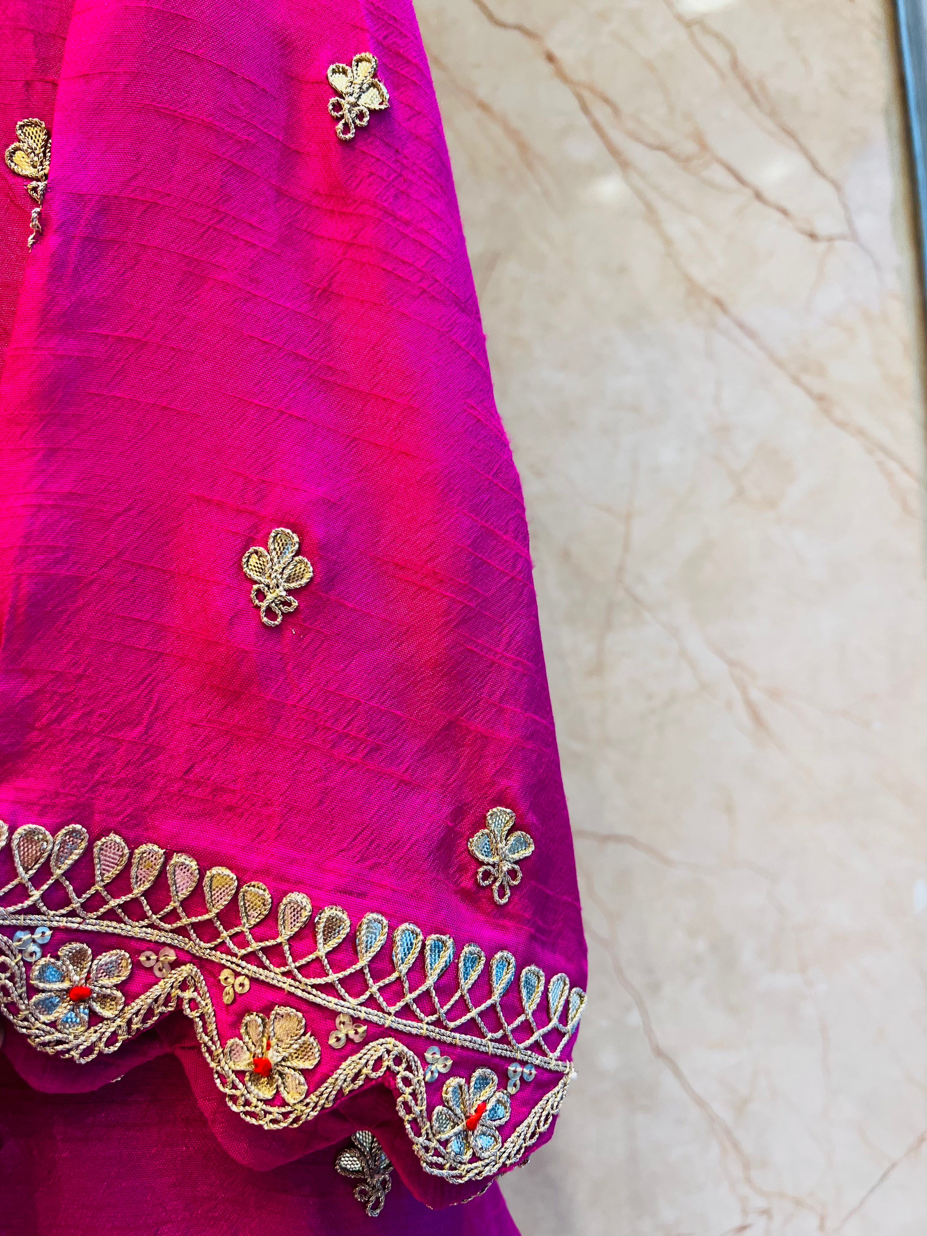 Hot Pink Gotapatti sharara