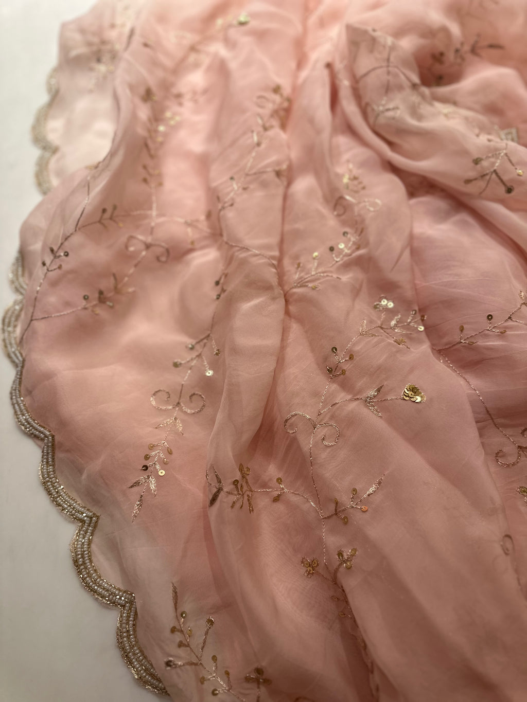 Rose Gold saree