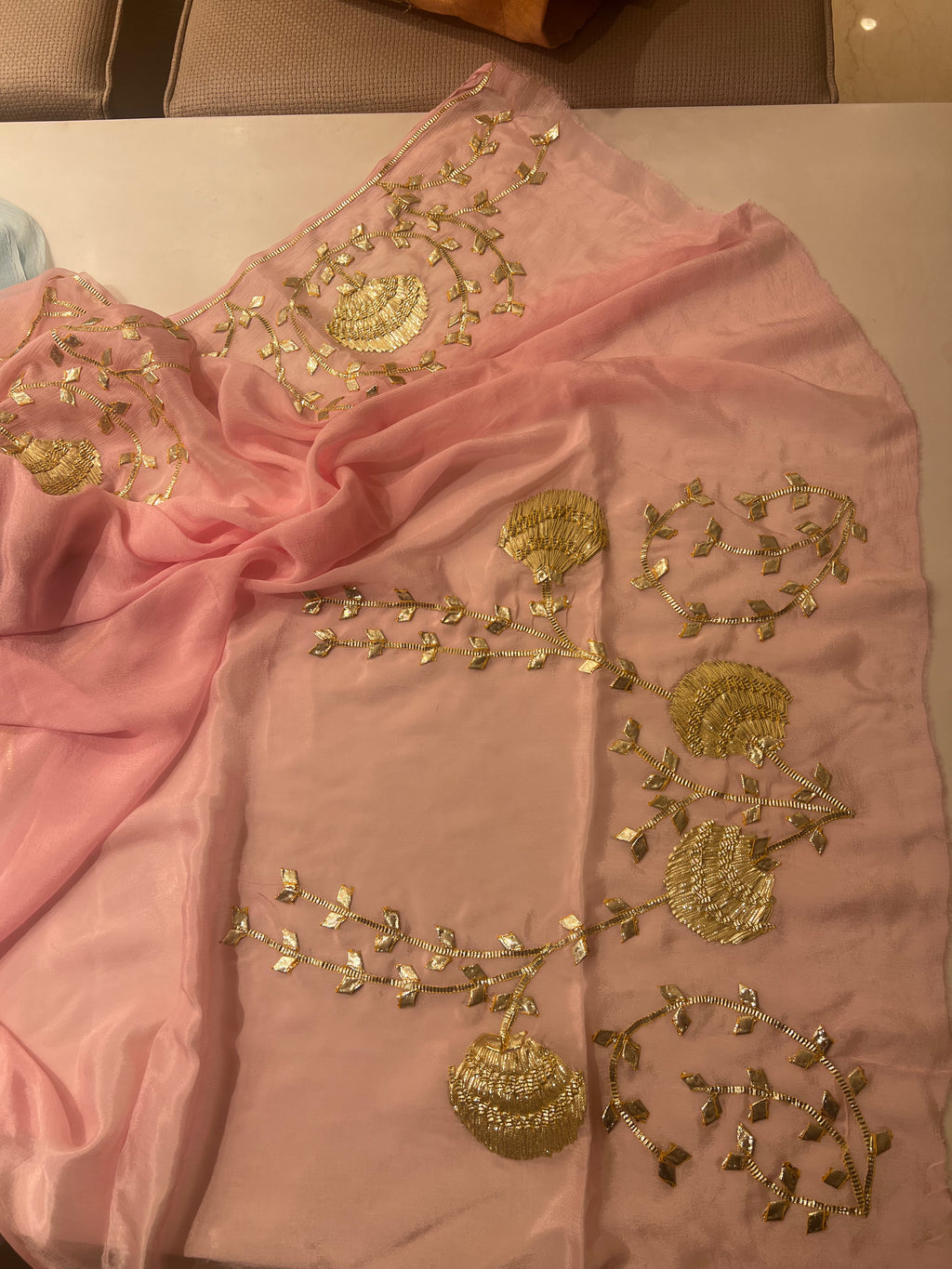 Samundari Rajputi Chiffon saree