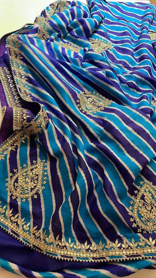 Lehriya Pure Gajji saree