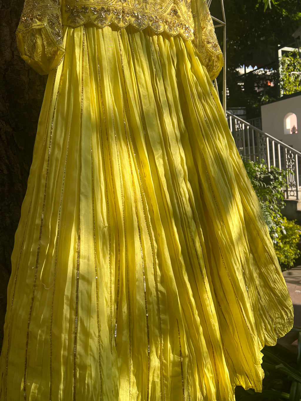 Sunshine Yellow Light Lehenga set