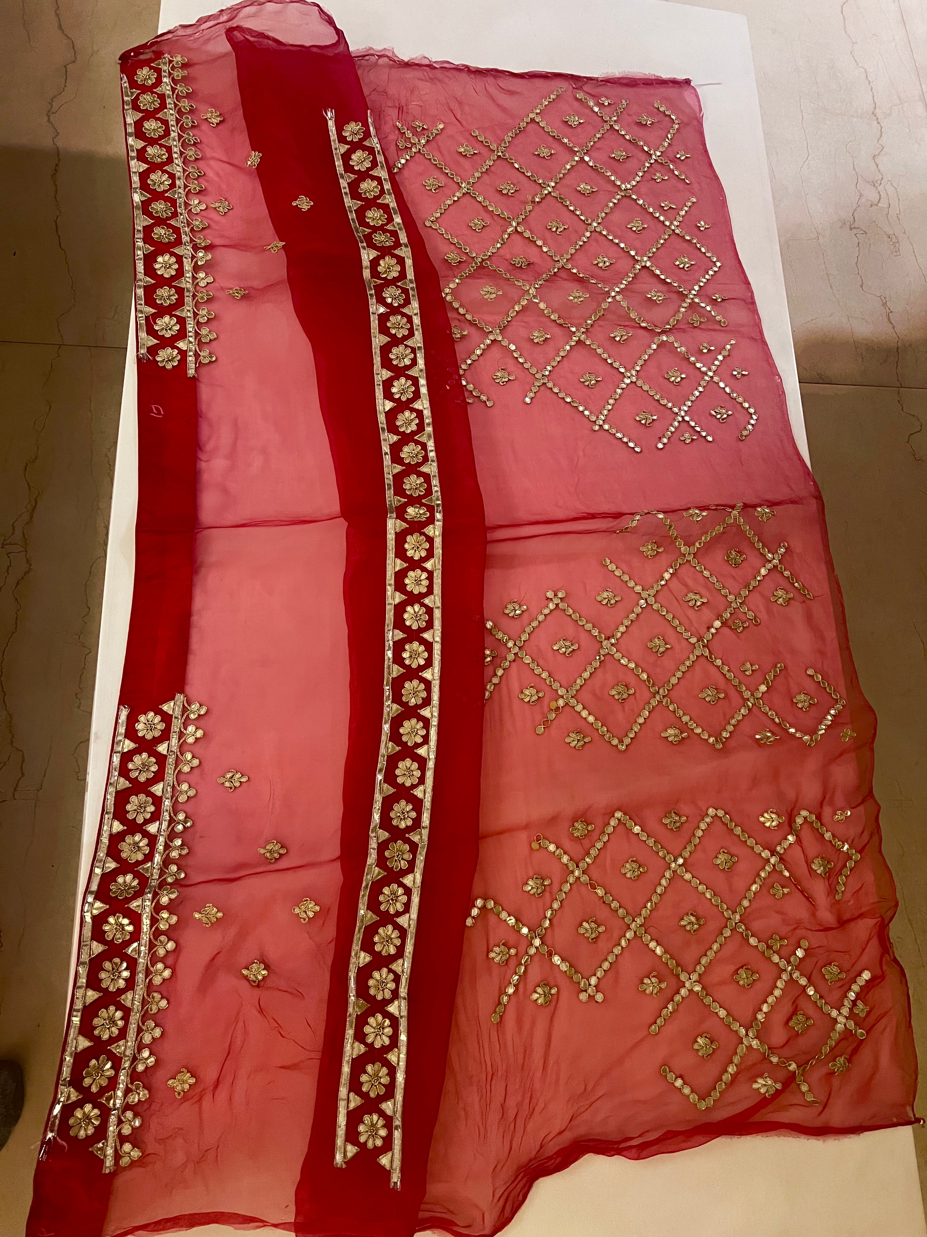 Rajwada Gotapatti organza lehenga set