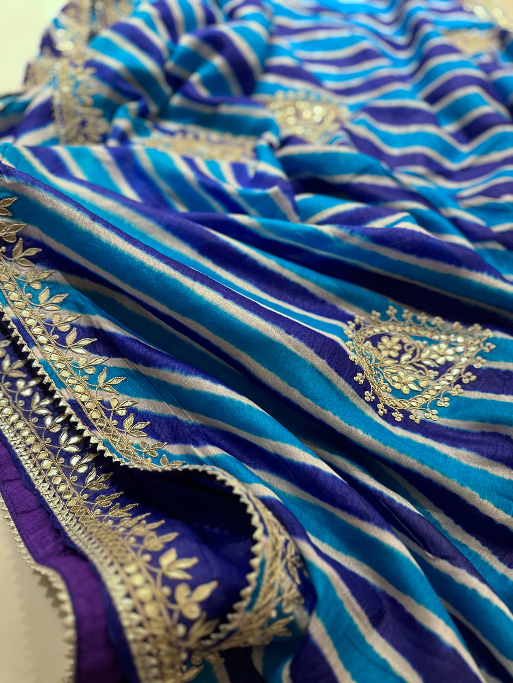 Lehriya Pure Gajji saree
