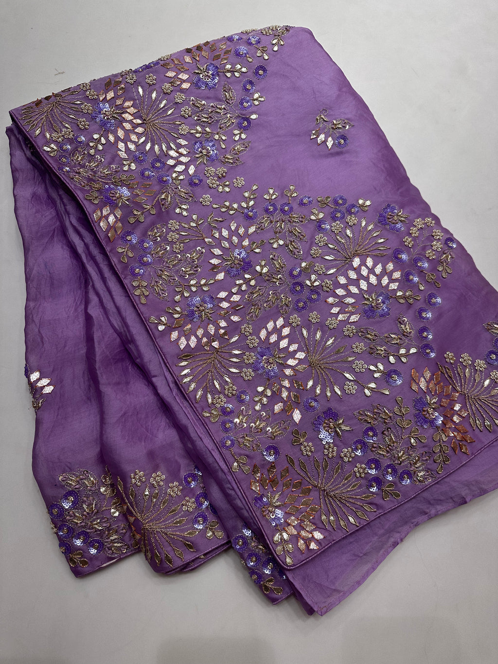 Lavender Silk organza