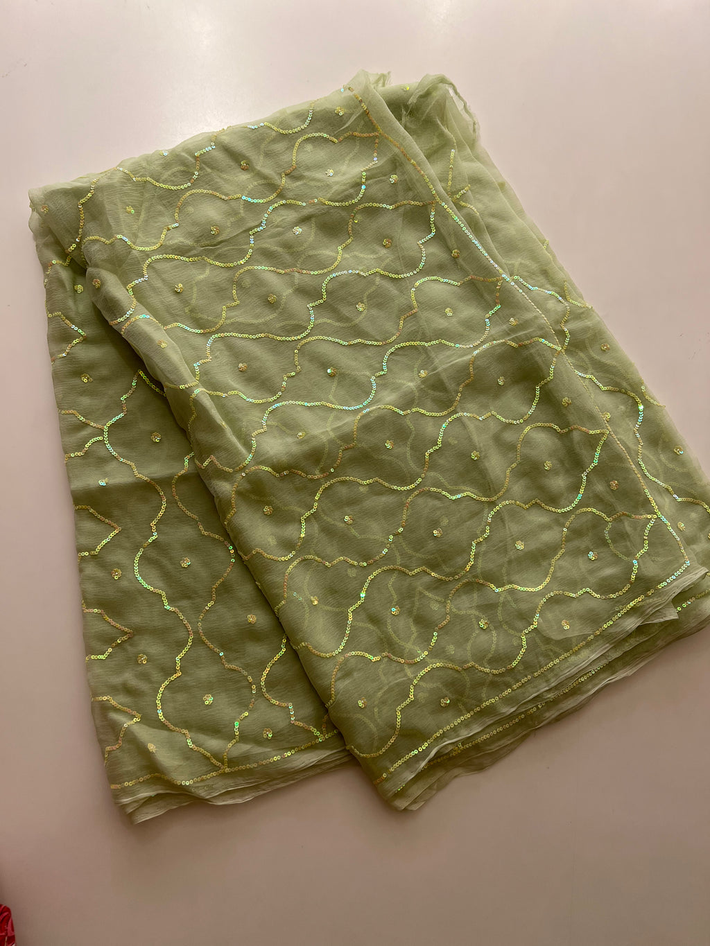 Elachi chiffon saree