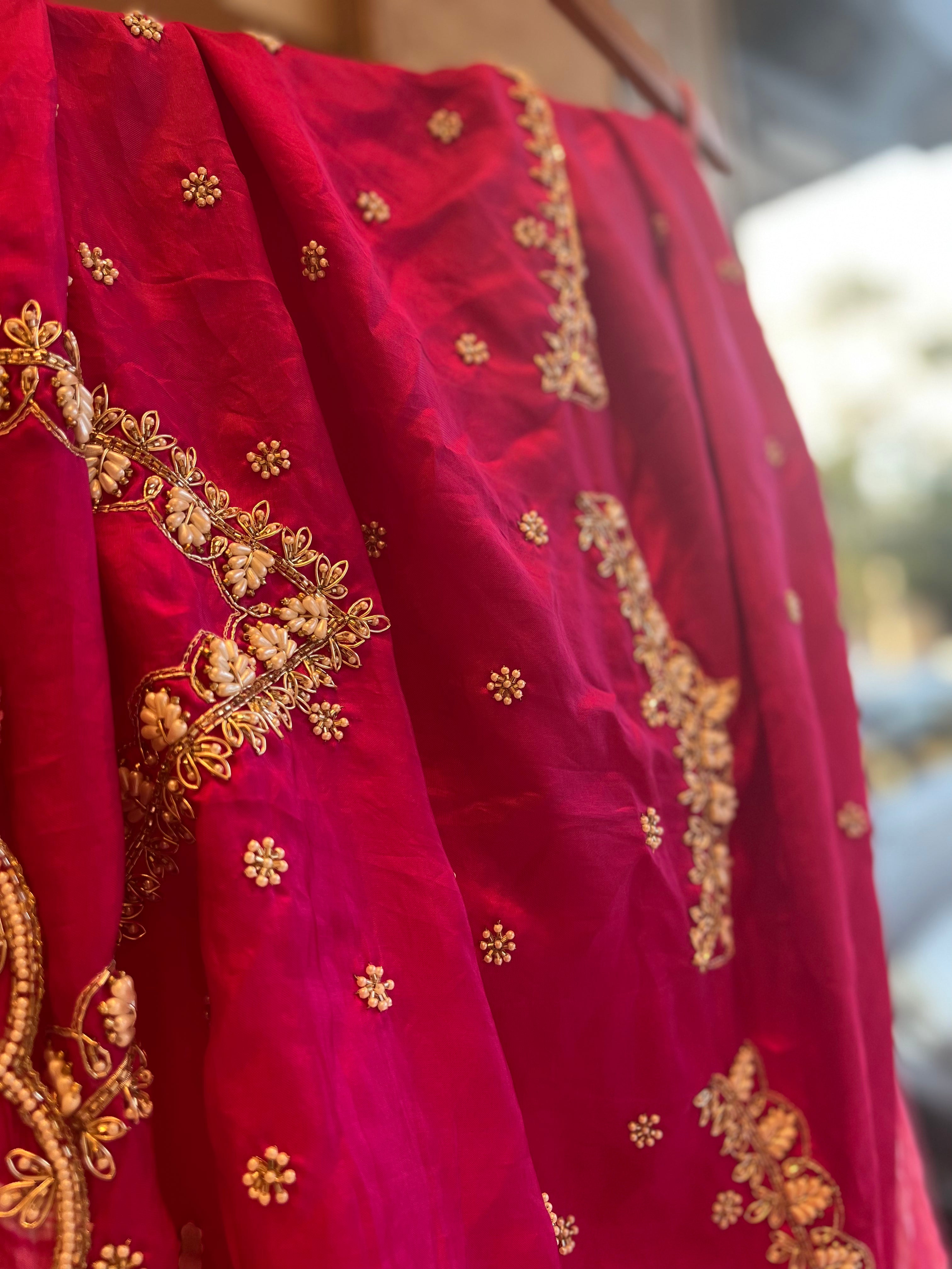 Crushed Lehenga