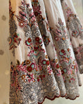 Ivory organza lehenga set