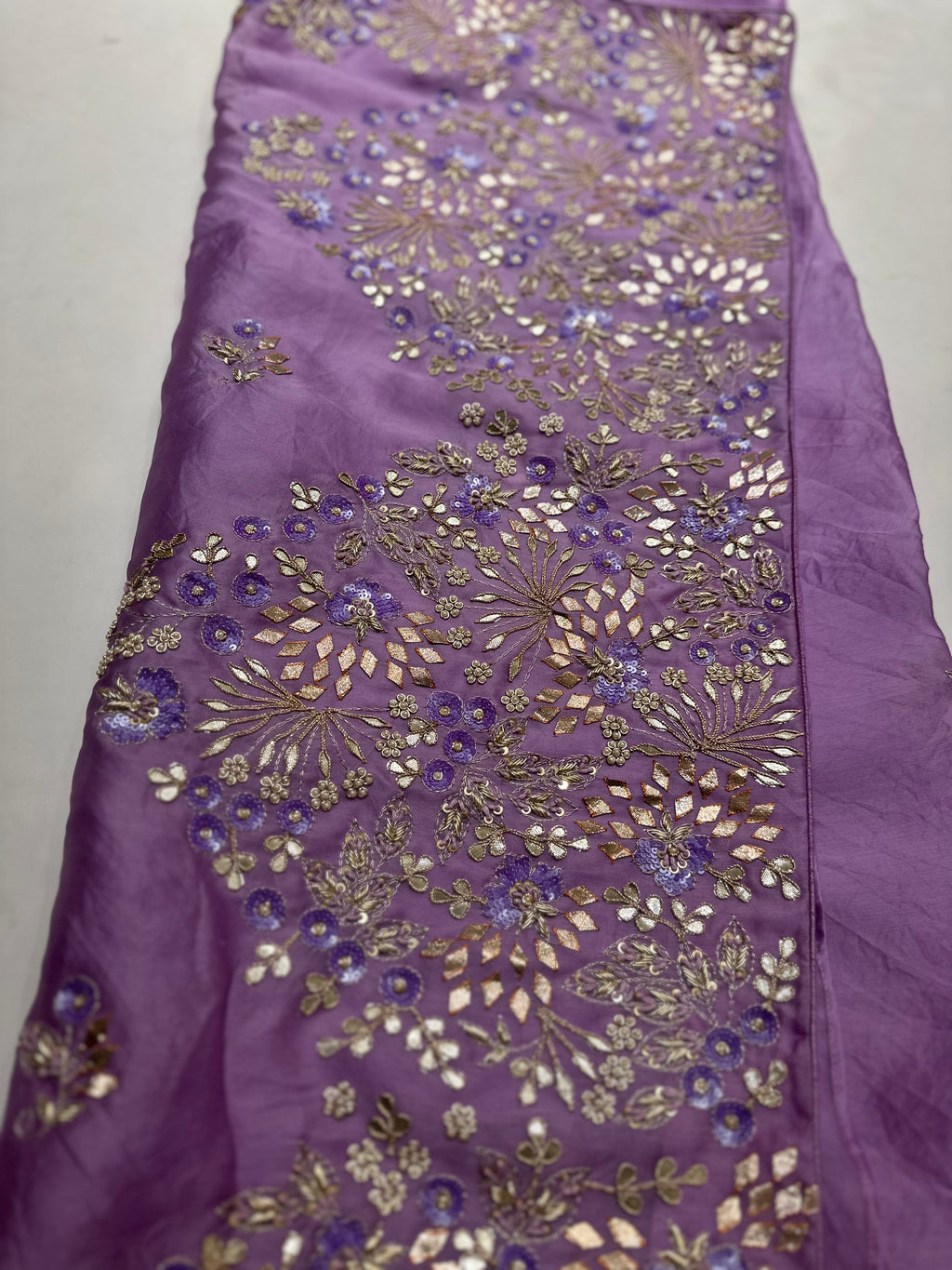 Lavender Silk organza