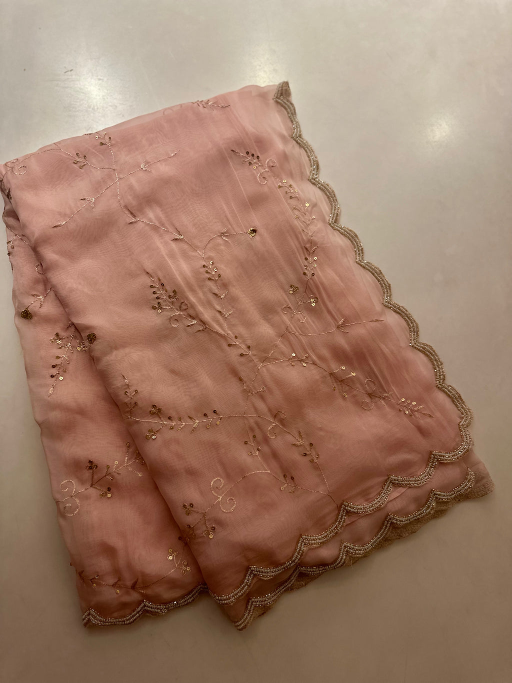 Rose Gold saree
