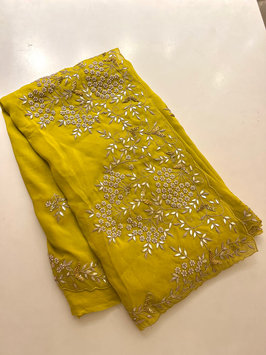 Princess Belle Yellow saree