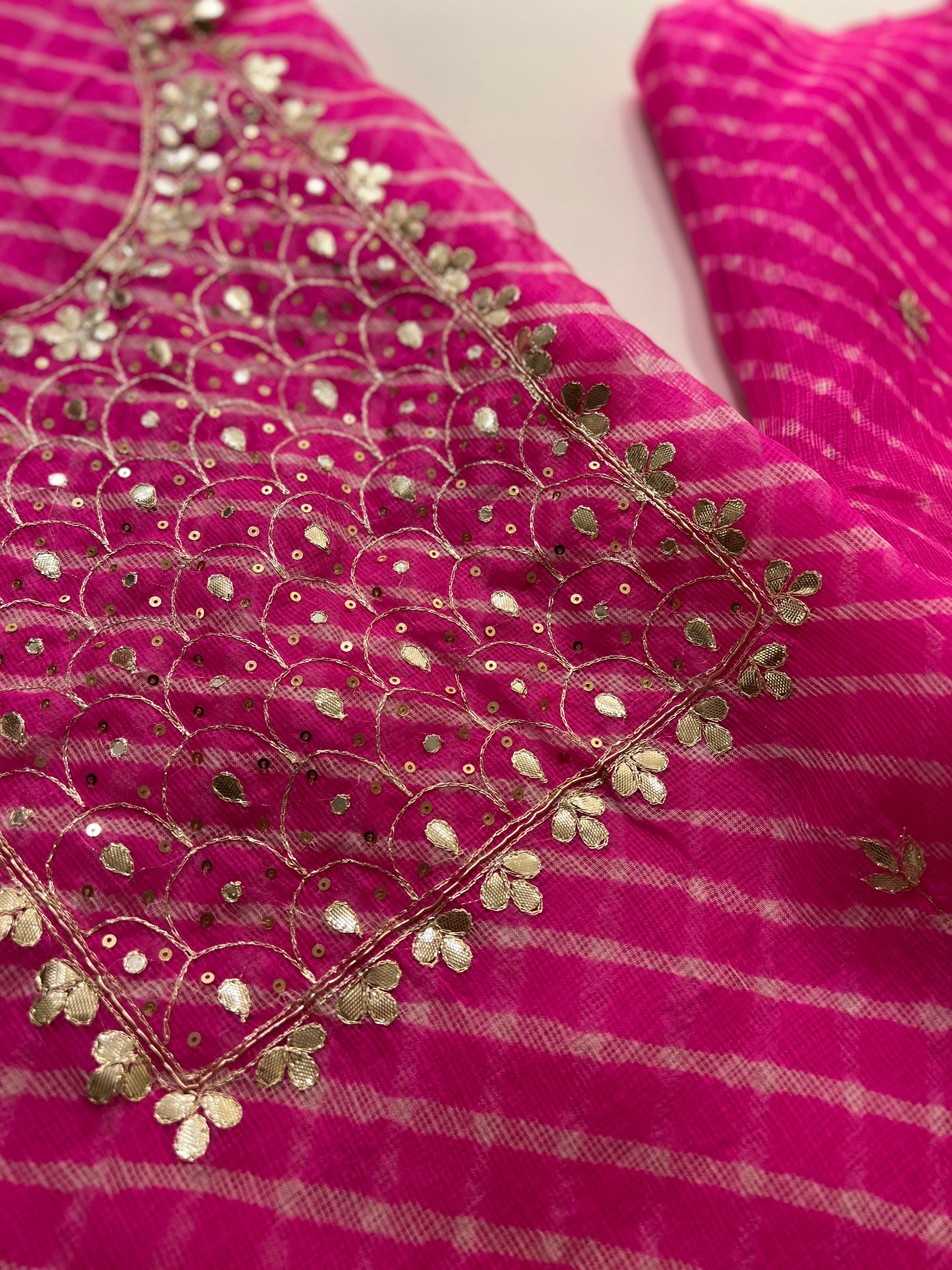 Pure Kota silk unstitched suit