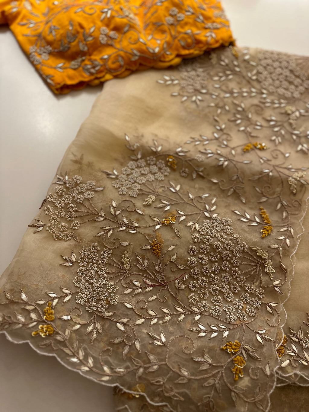 Fine Gotapatti saree