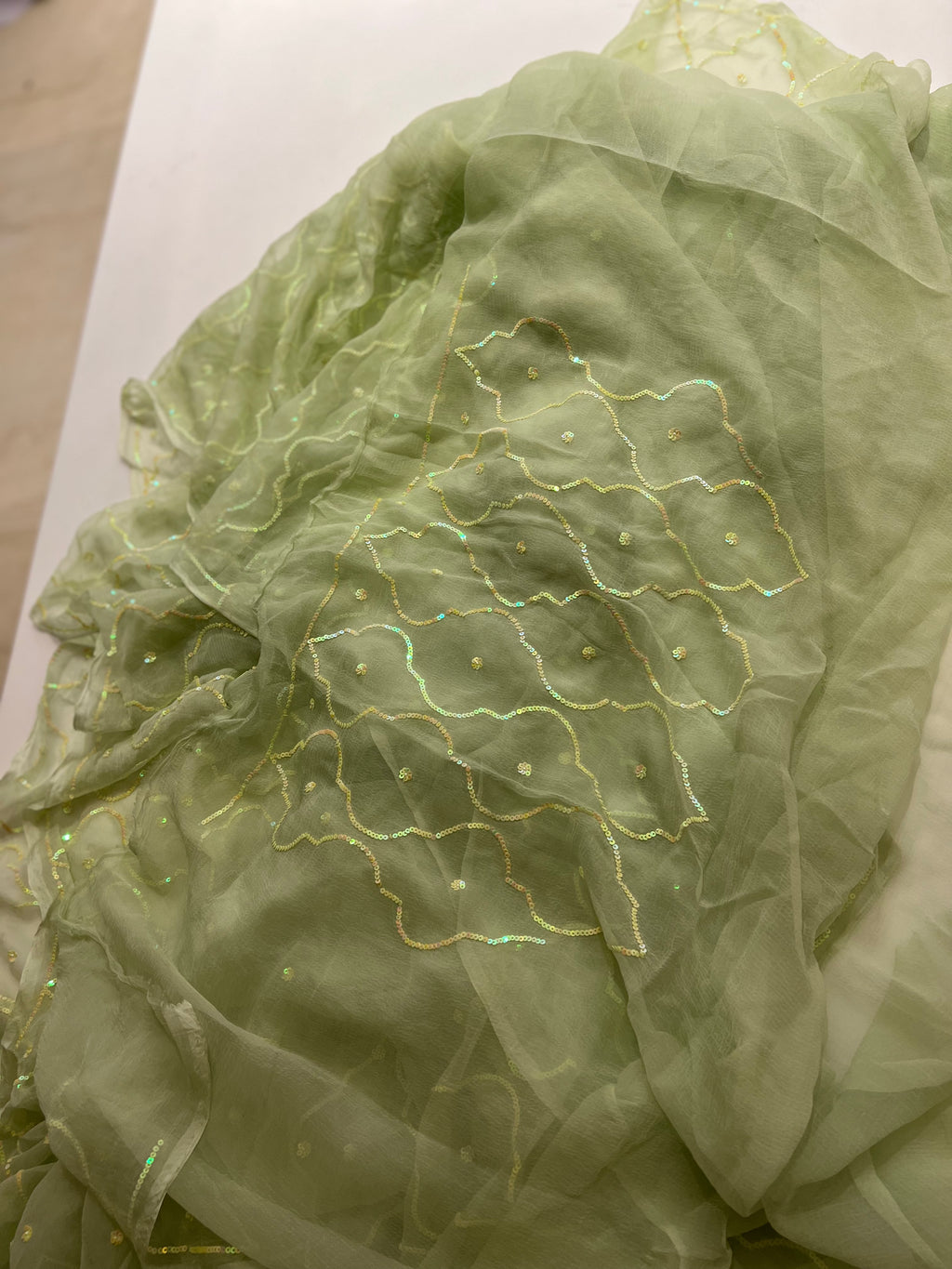 Elachi chiffon saree
