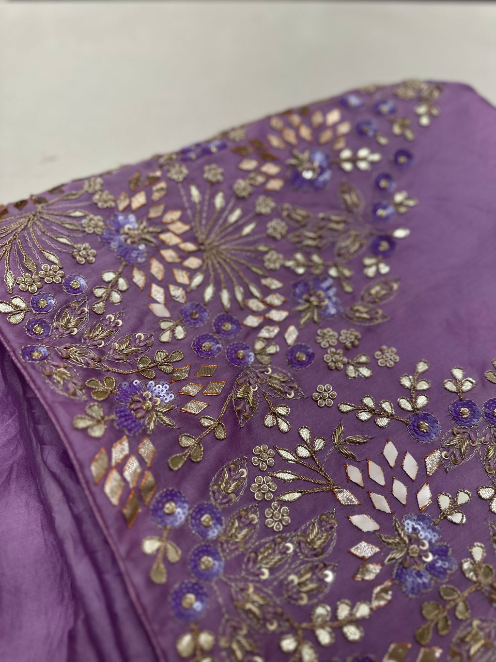 Lavender Silk organza