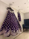 Raw silk Lehenga set