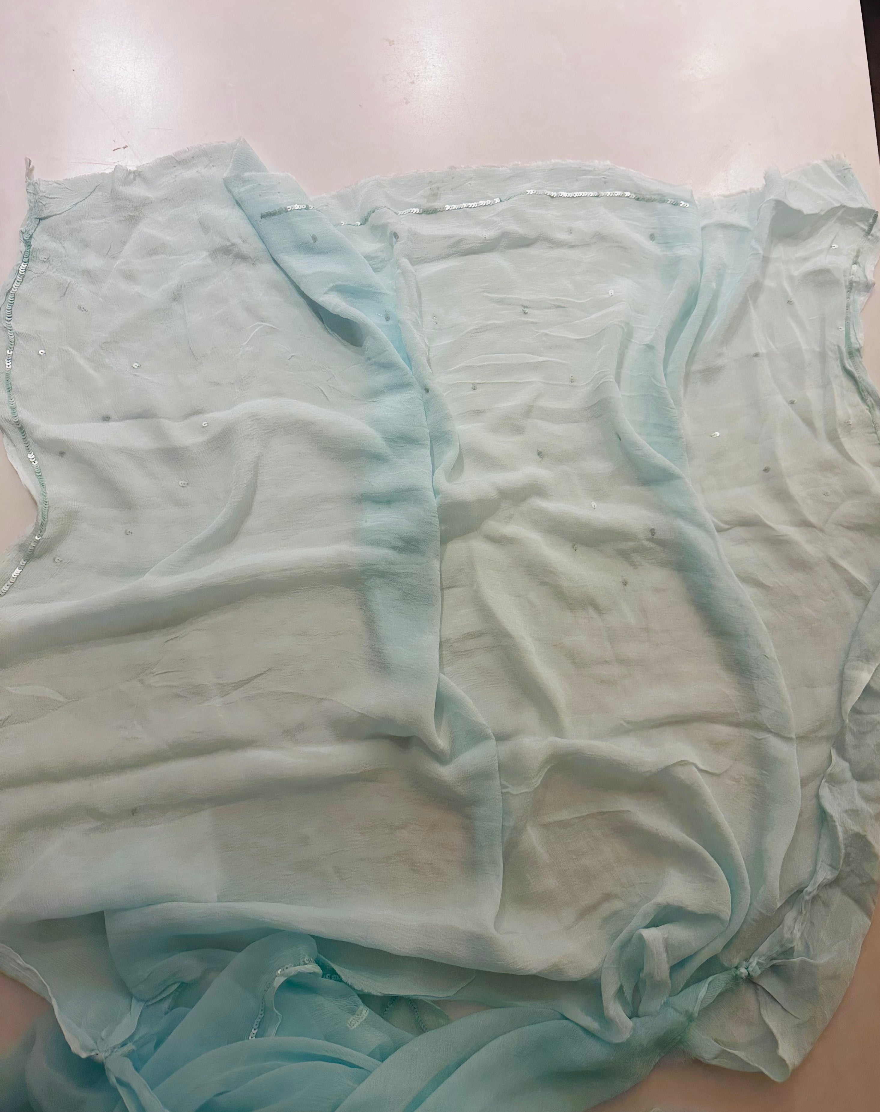 Glam Queen aqua saree