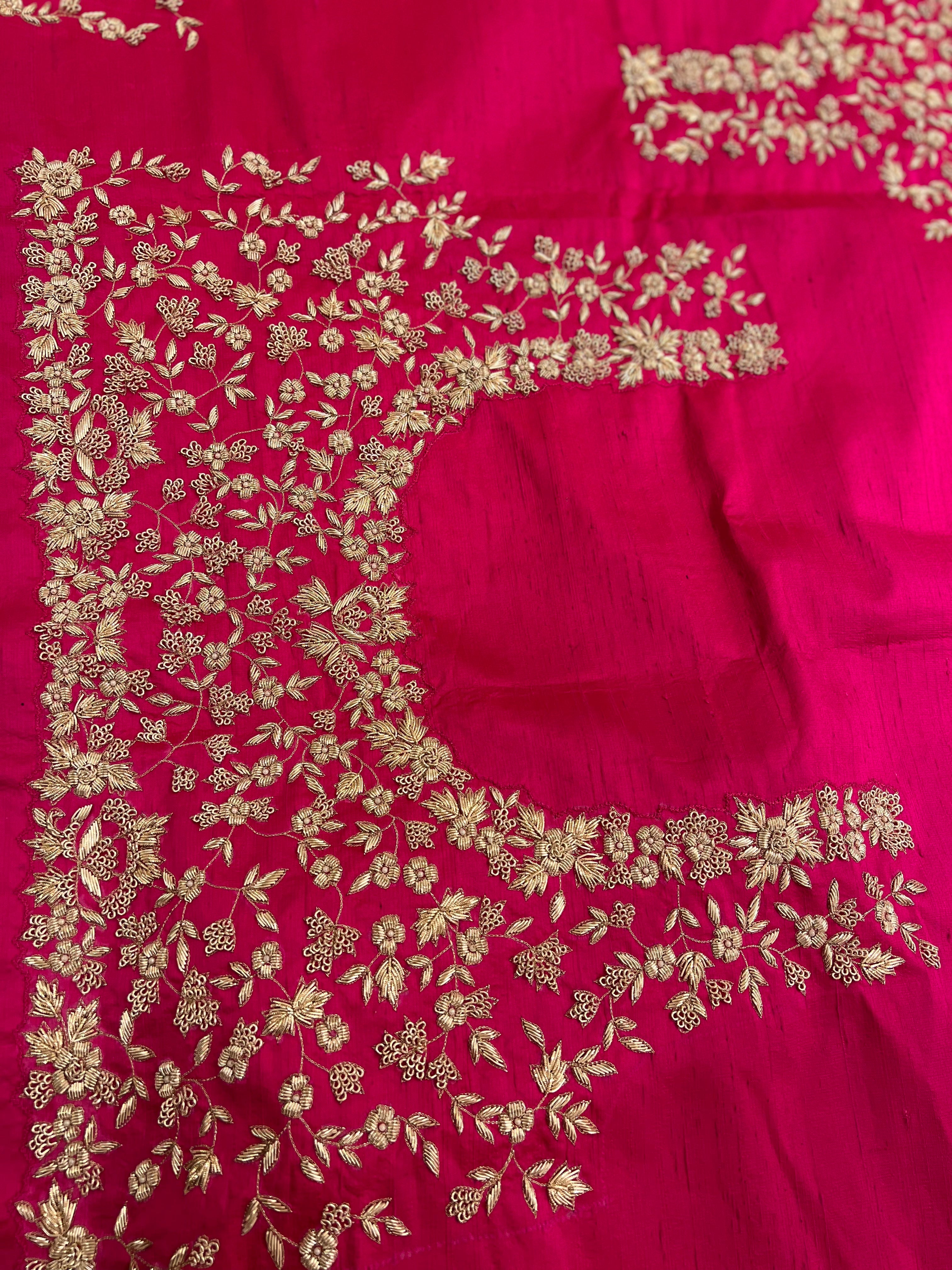 Hot Pink Zardozi light Lehenga