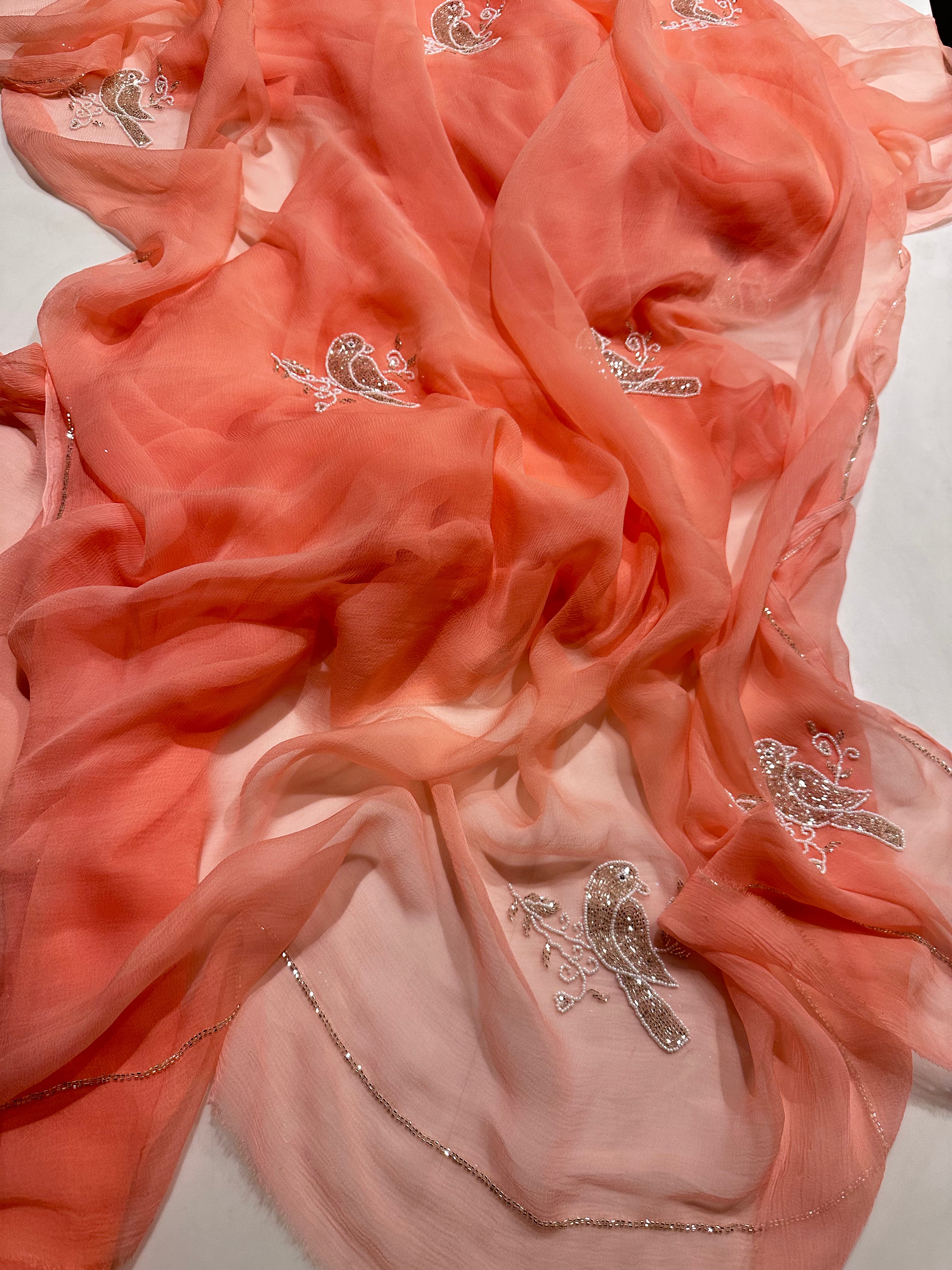 Peachy Pretty Saree