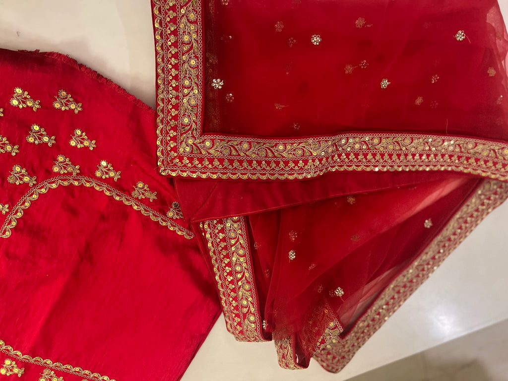 Red Bridal Lehenga