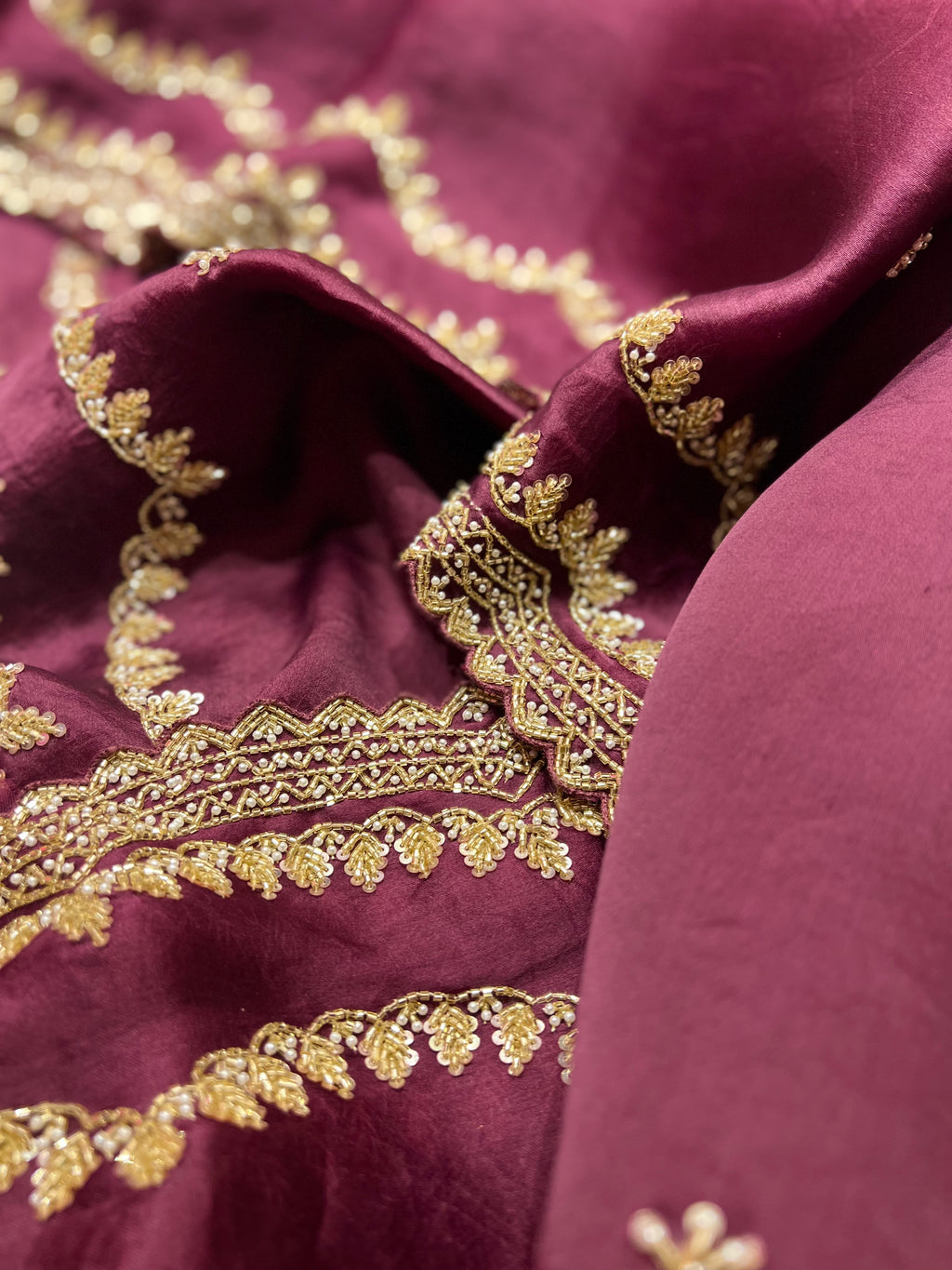 Wine Saree