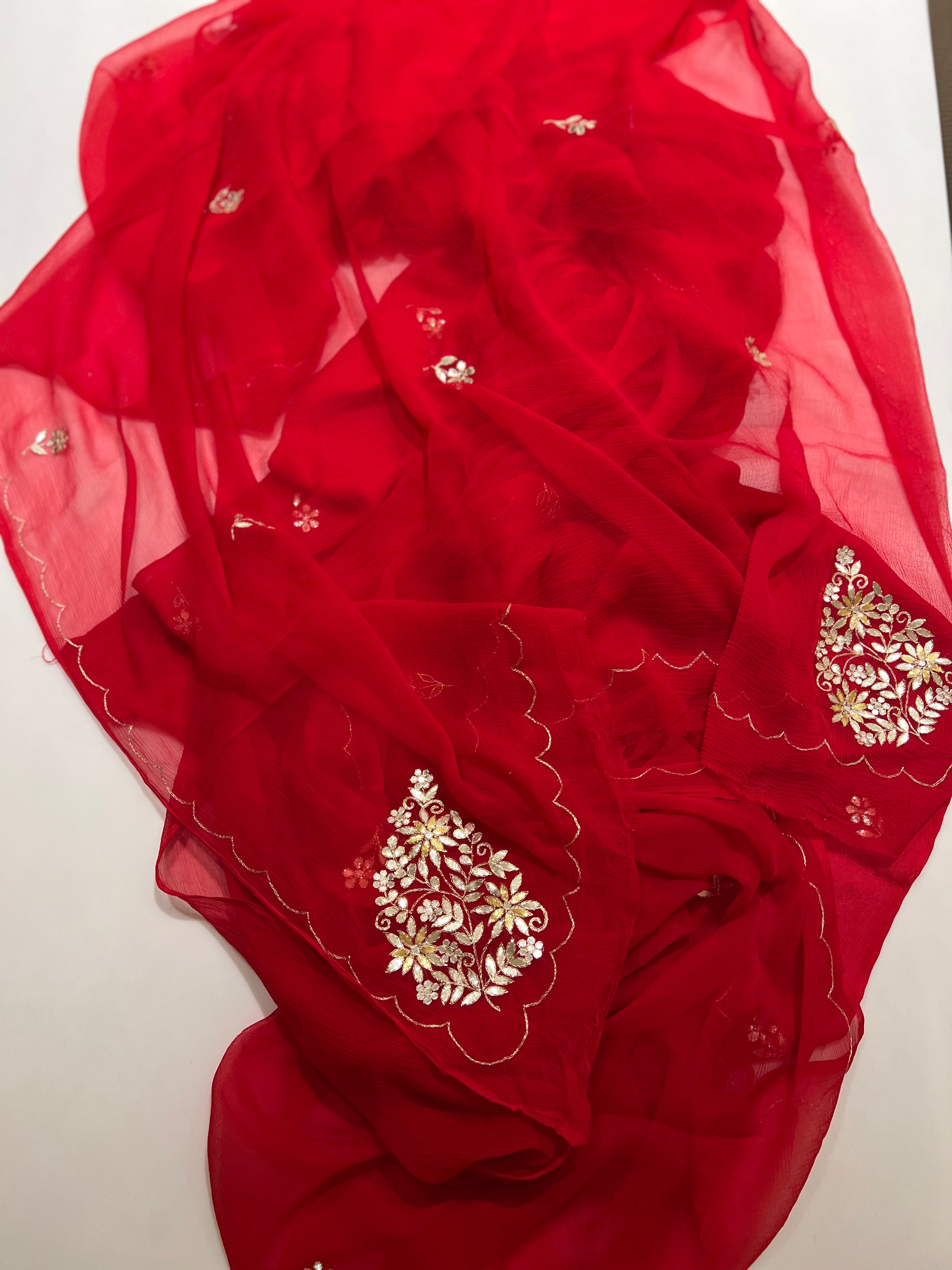Karwachauth Red Saree