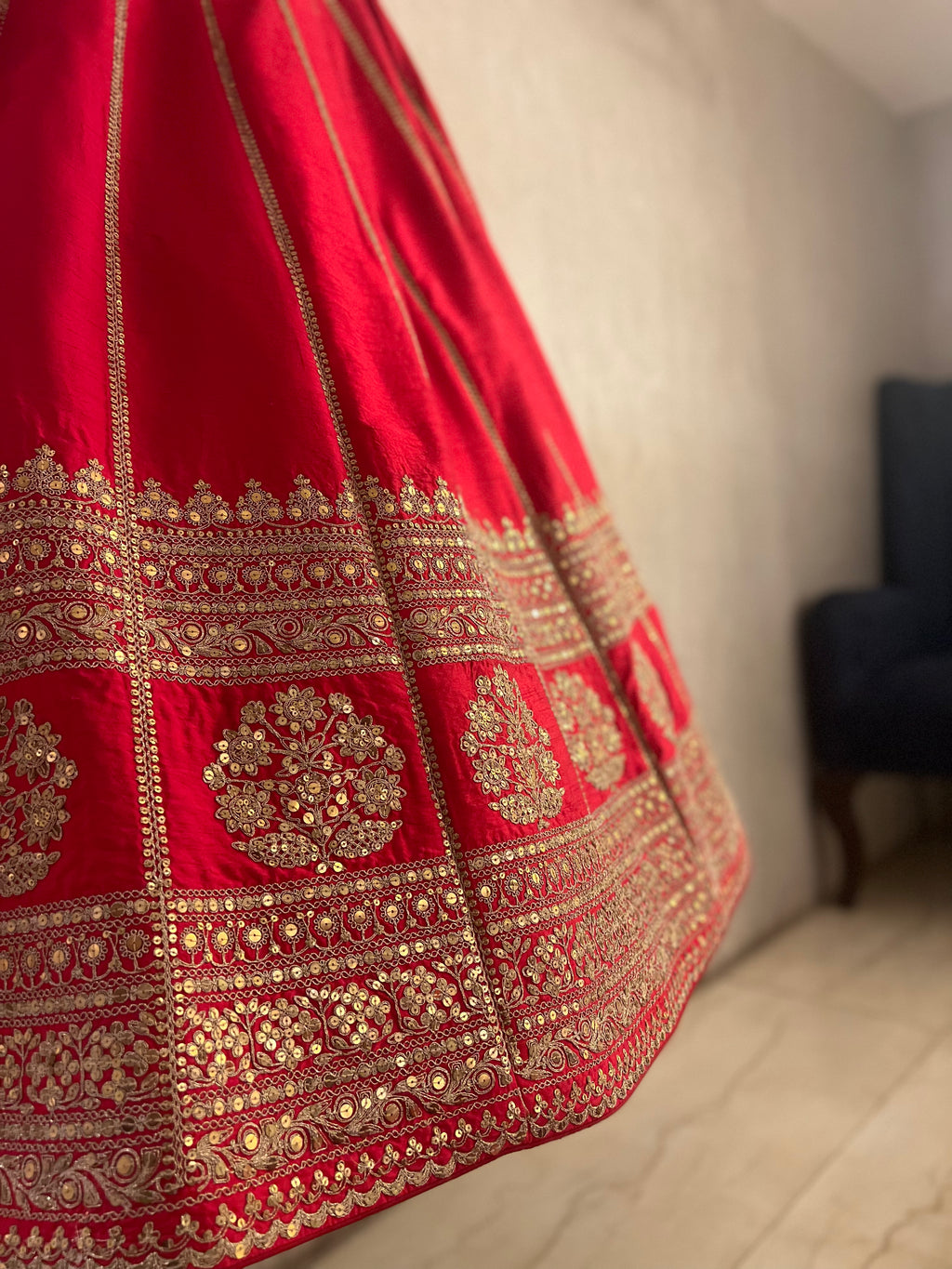 Red Bridal Lehenga