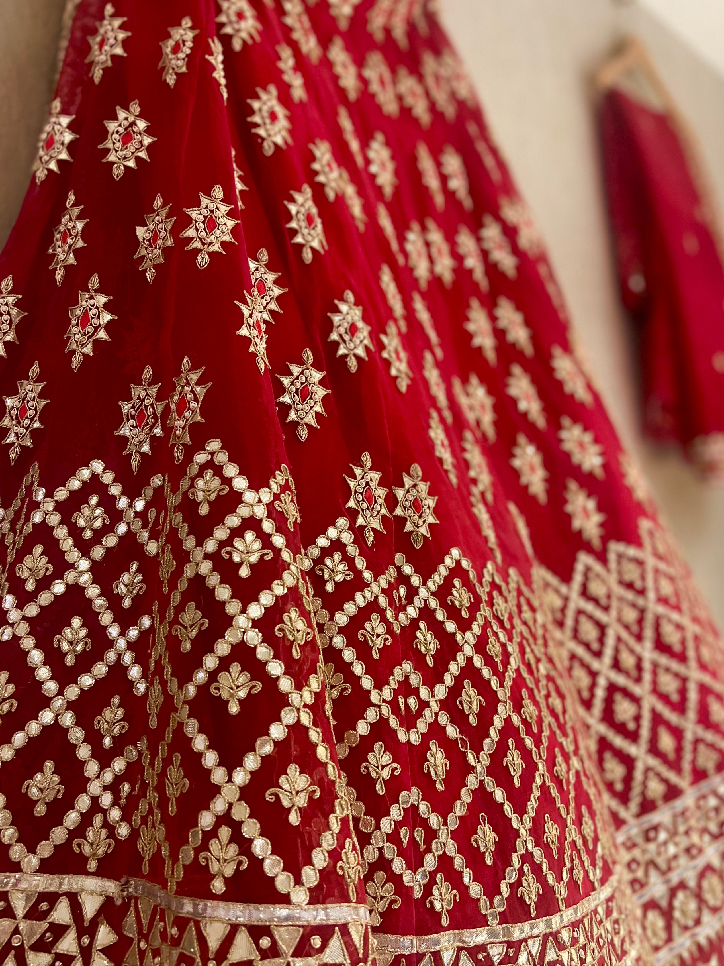 Rajwada Gotapatti organza lehenga set