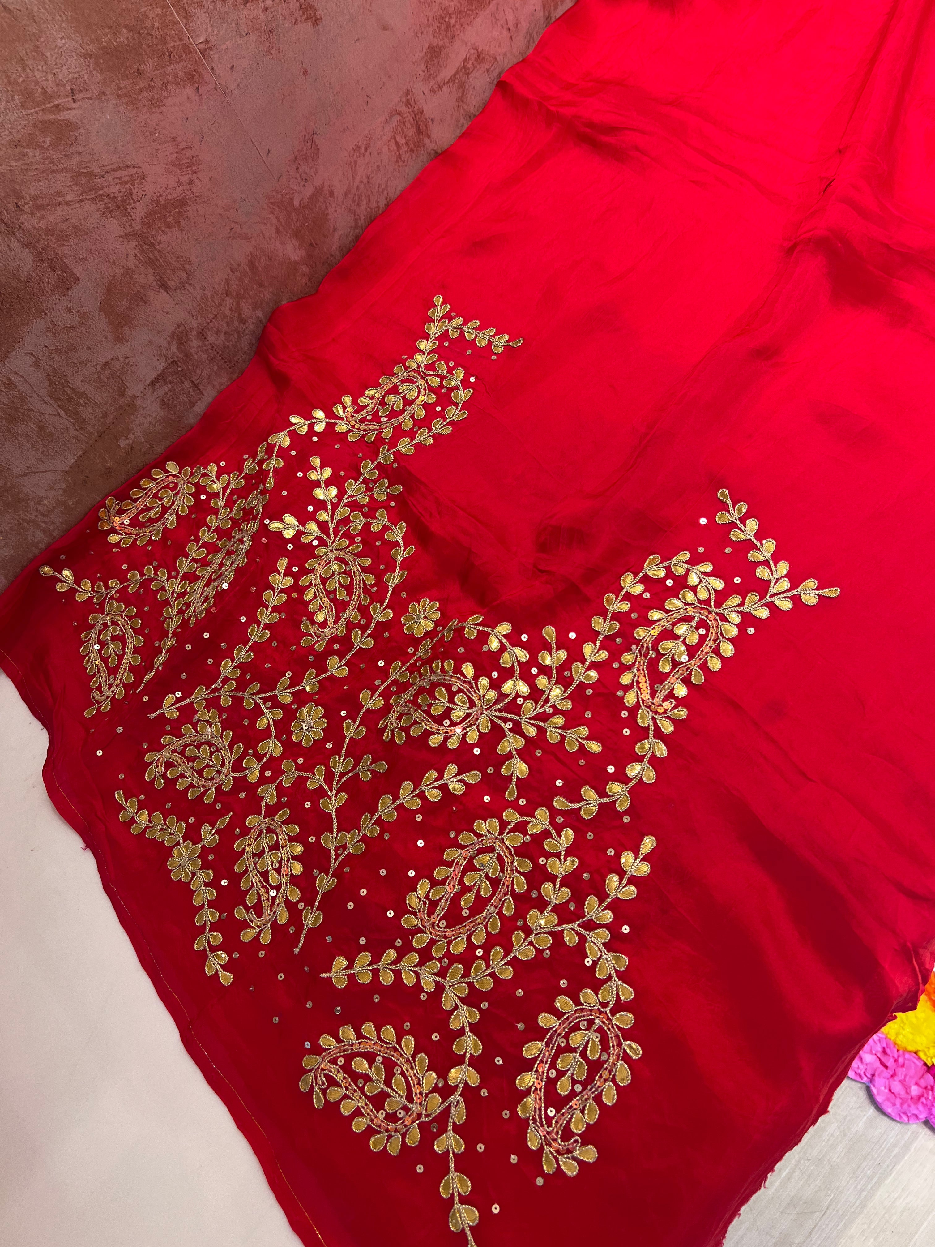 Crushed Ivory lehenga set