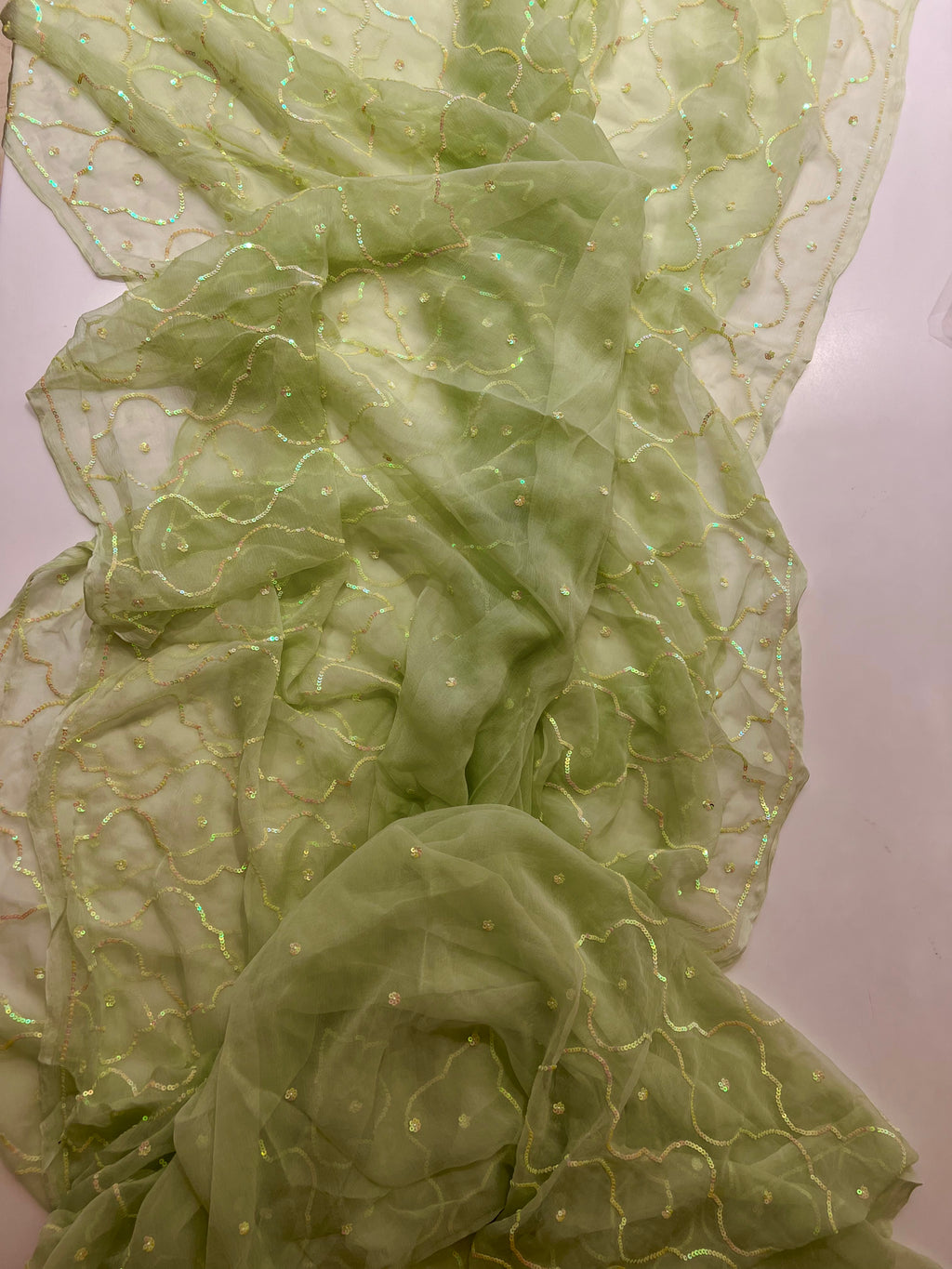 Elachi chiffon saree