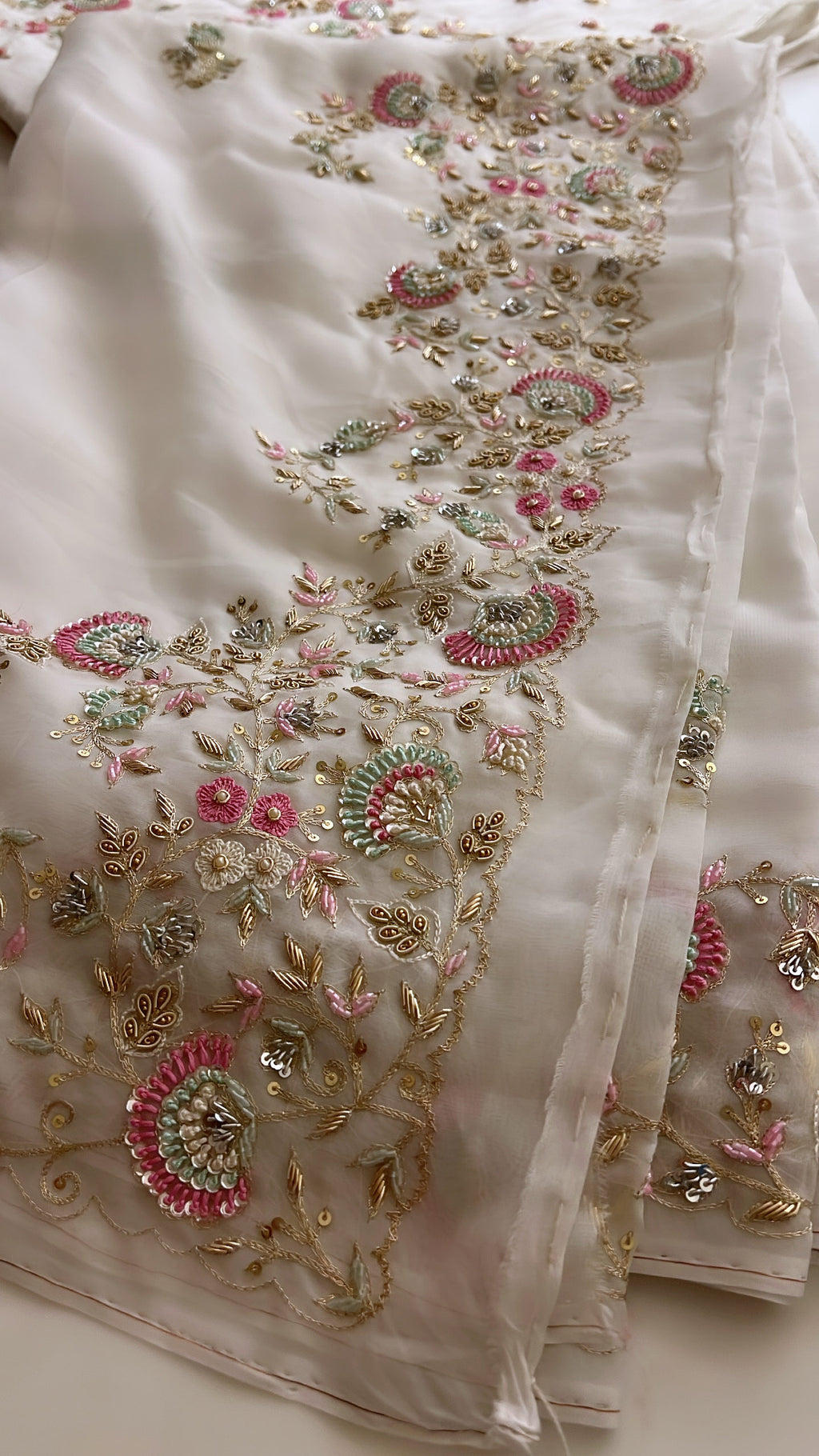 Ivory White Exclusive saree