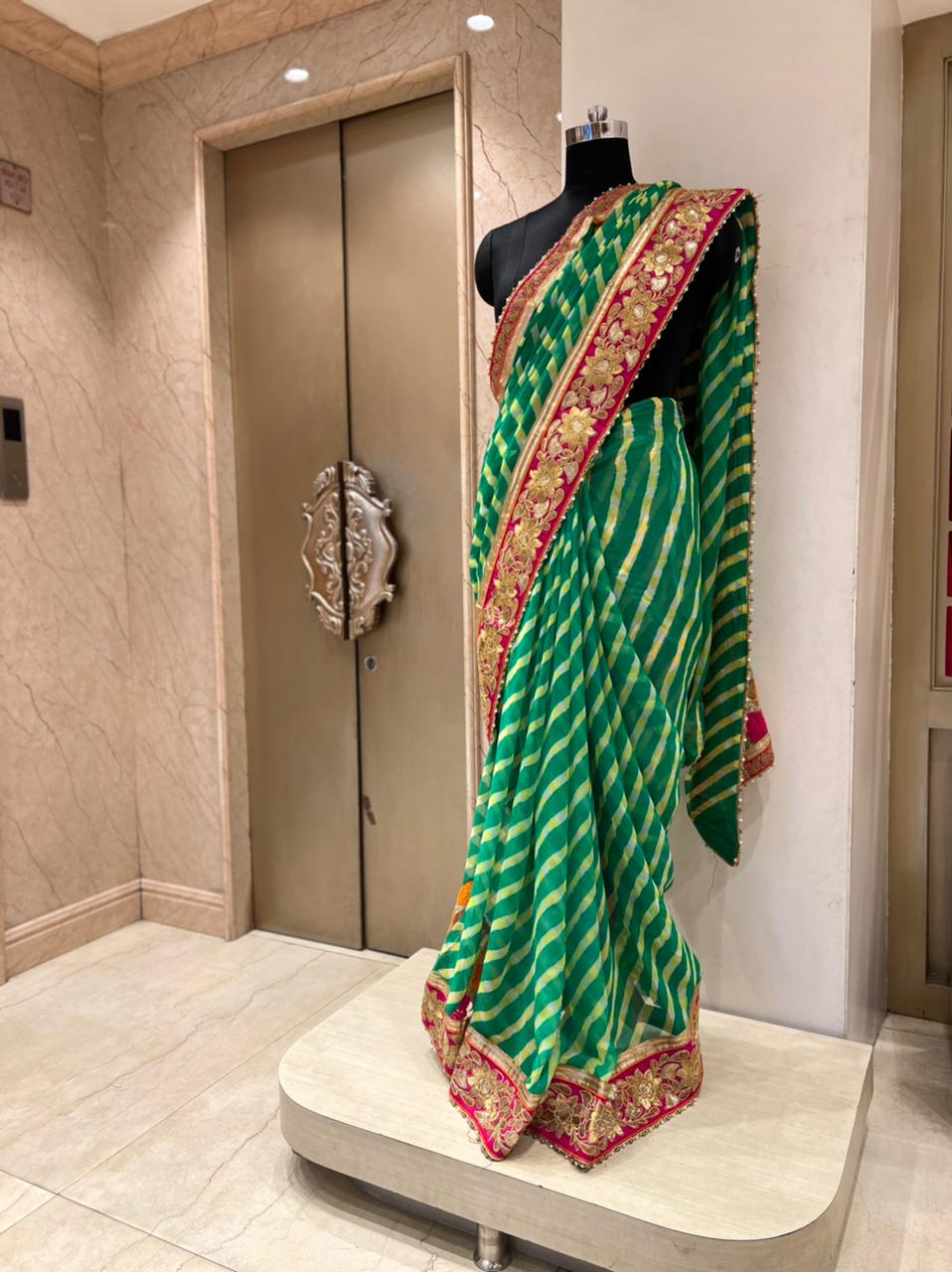 Lehriya saree