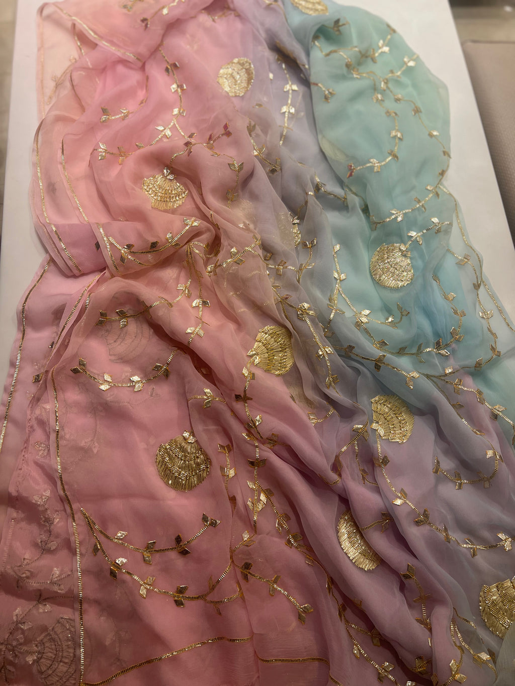 Samundari Rajputi Chiffon saree