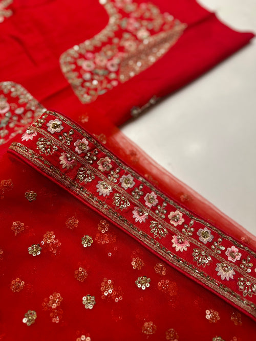 Bharwa Lehenga set