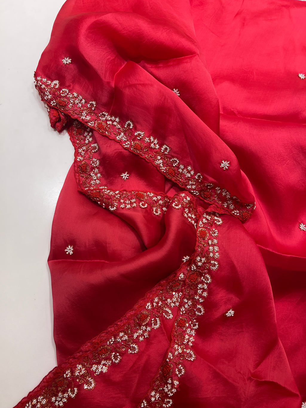 Pure silk organza saree