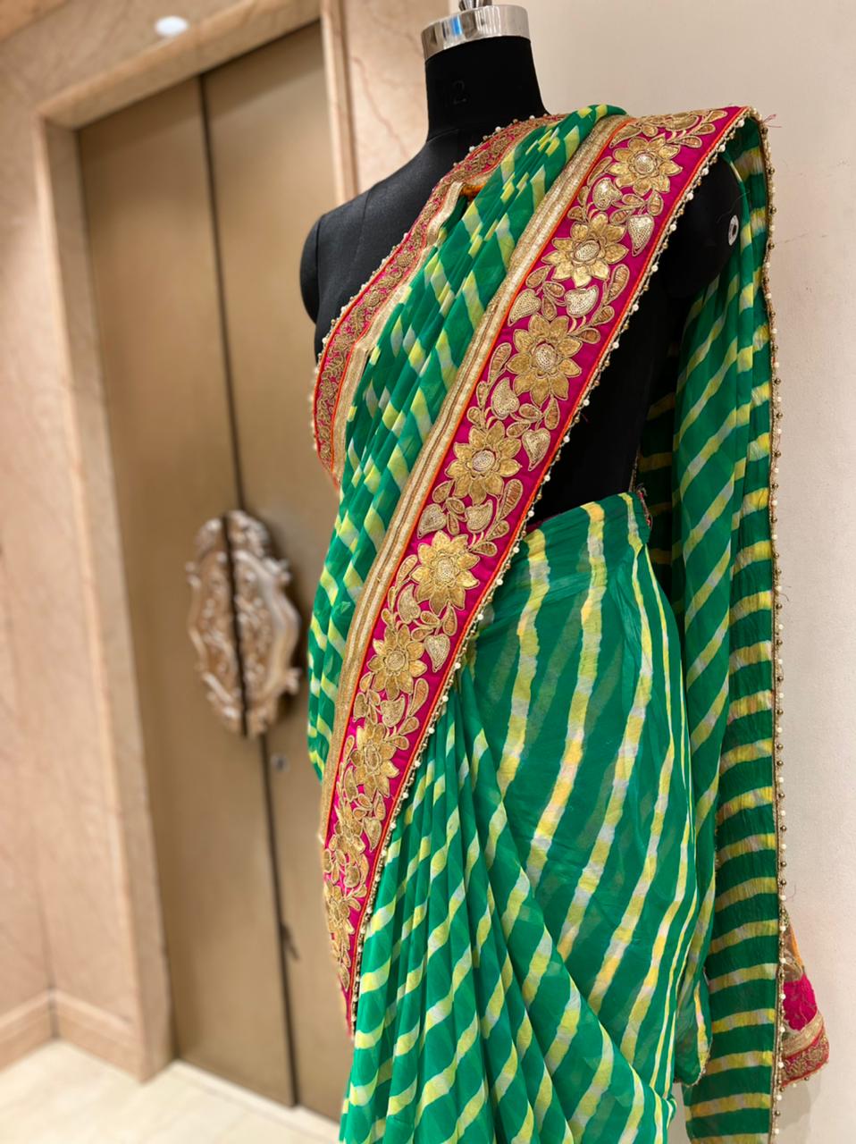 Lehriya saree