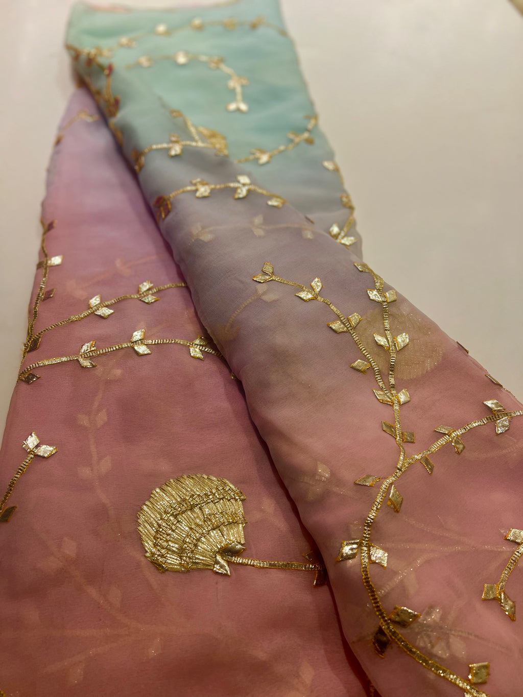 Samundari Rajputi Chiffon saree