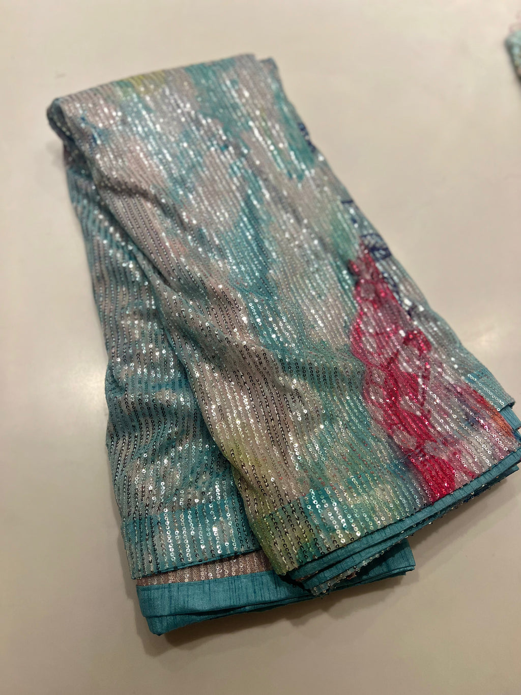 Cocktail Look ocean saree