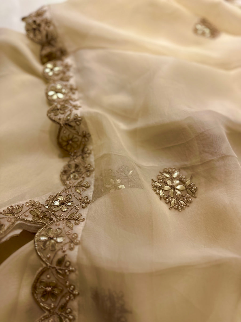 Moonlight Gotapatti saree