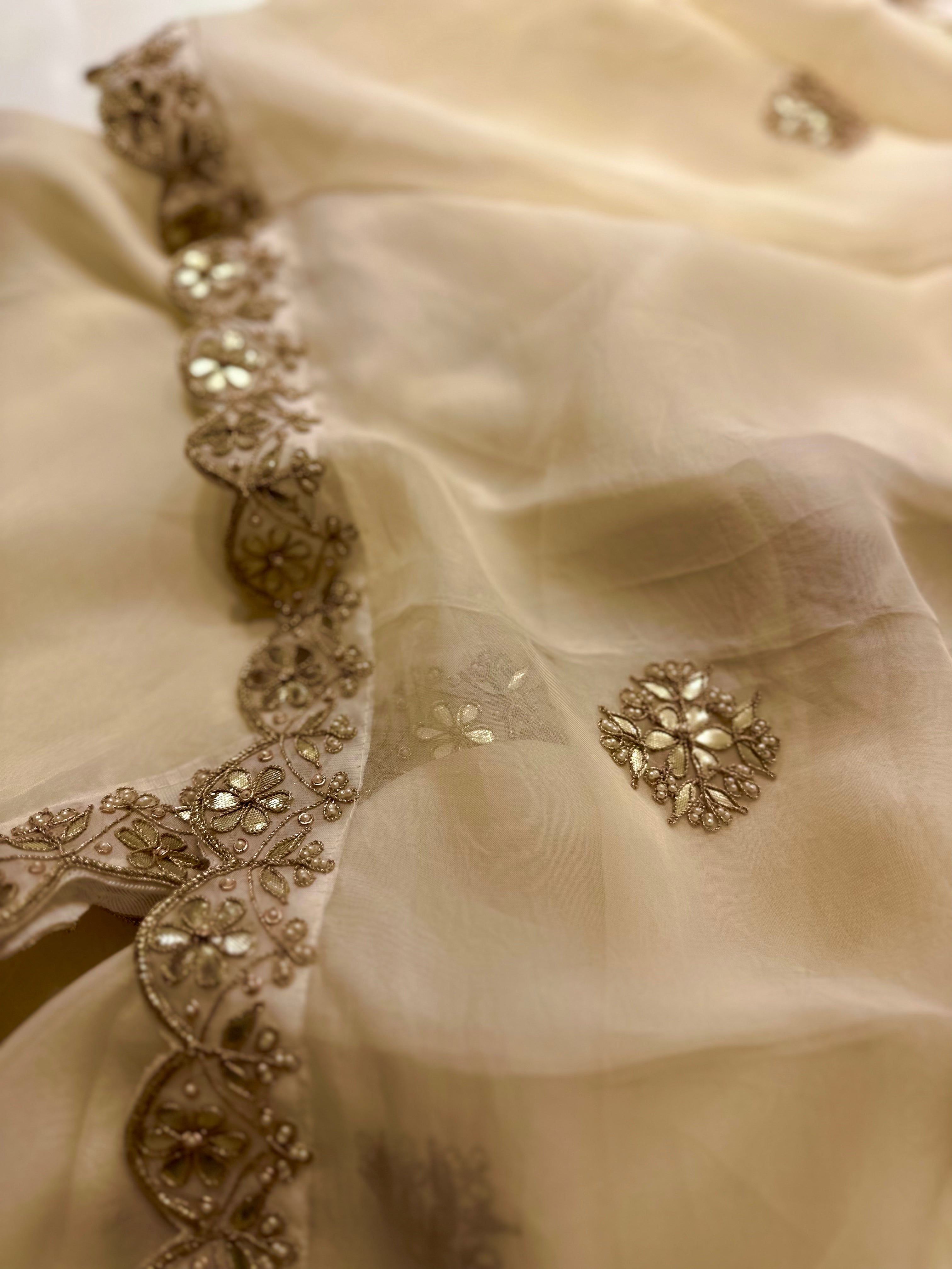 Moonlight Gotapatti saree