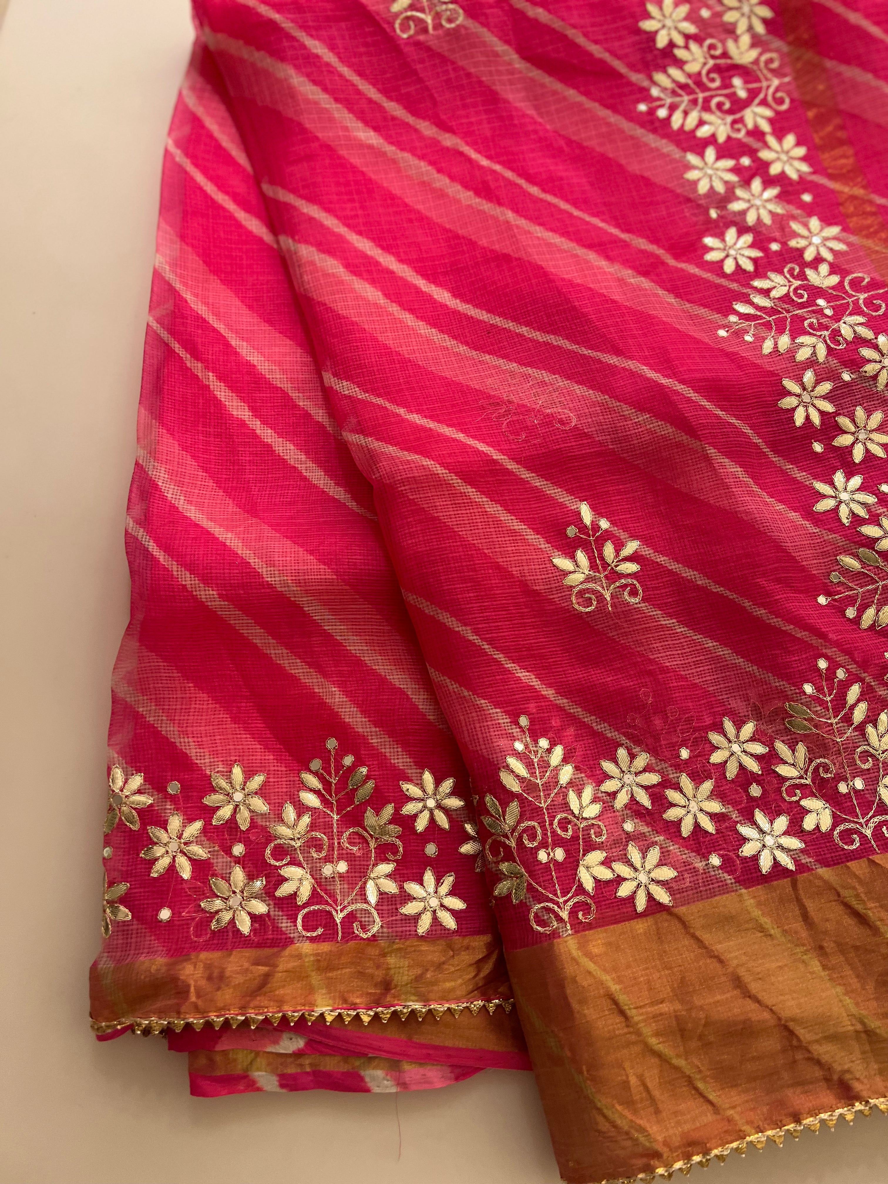 Kotasilk pure lehriya saree