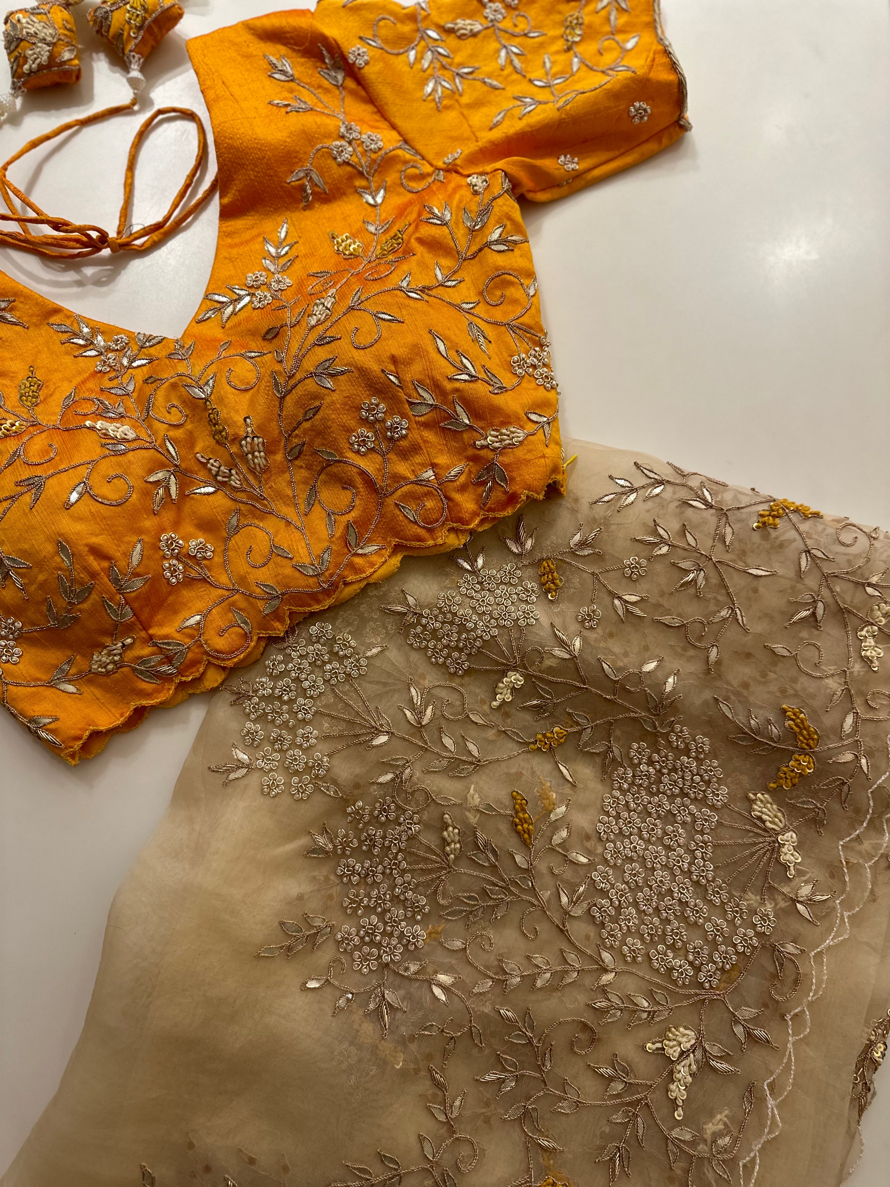 Fine Gotapatti saree