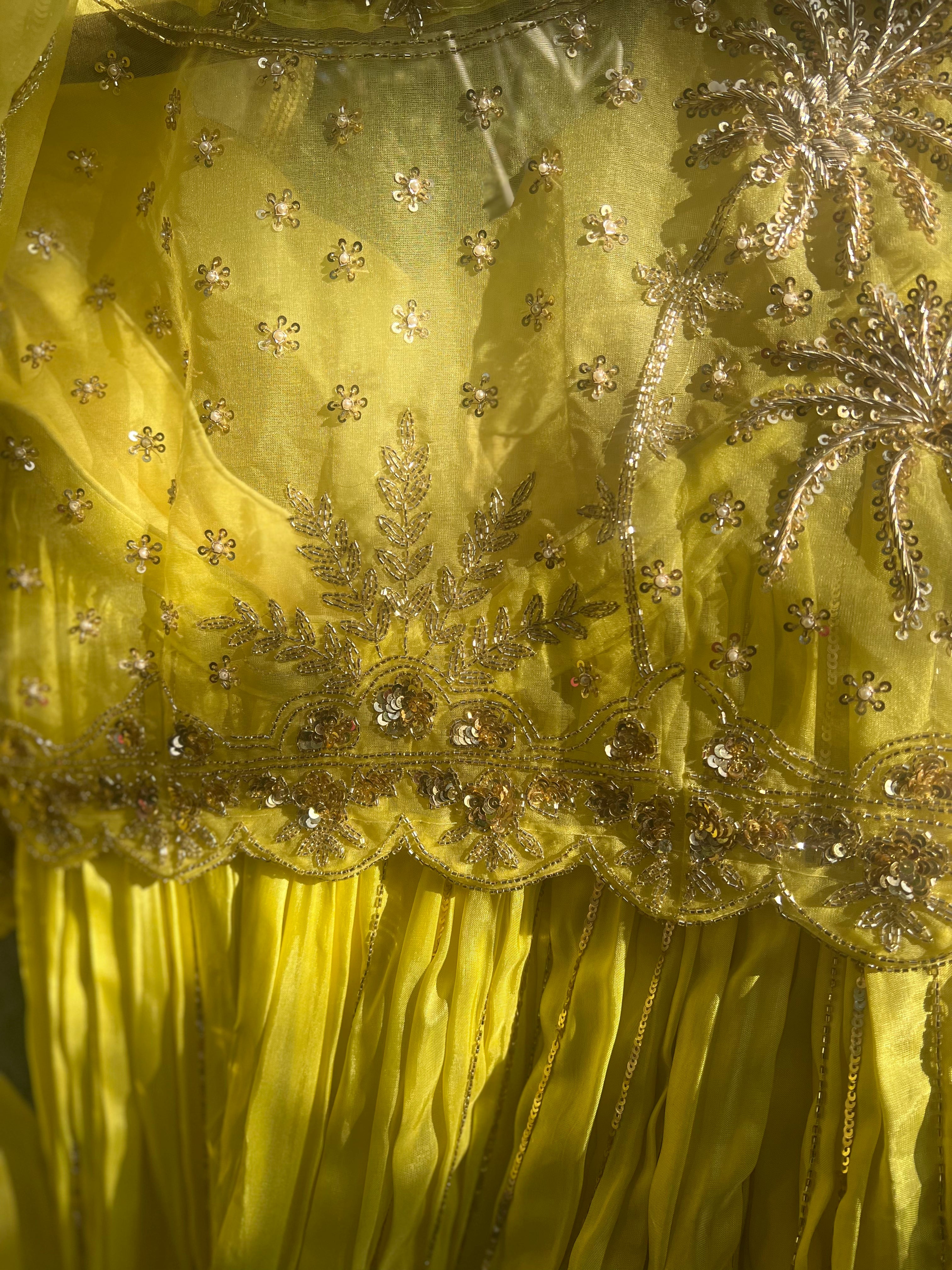 Sunshine Yellow Light Lehenga set